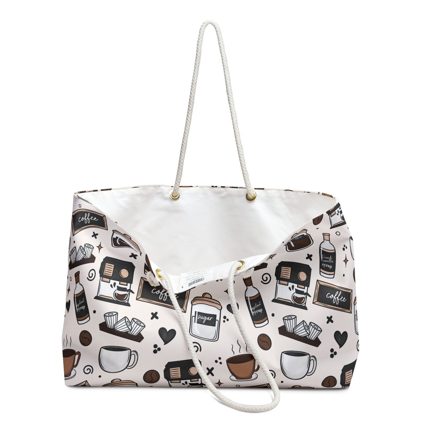 Coffee Bar Weekender Bag - Eco-Friendly Travel Tote