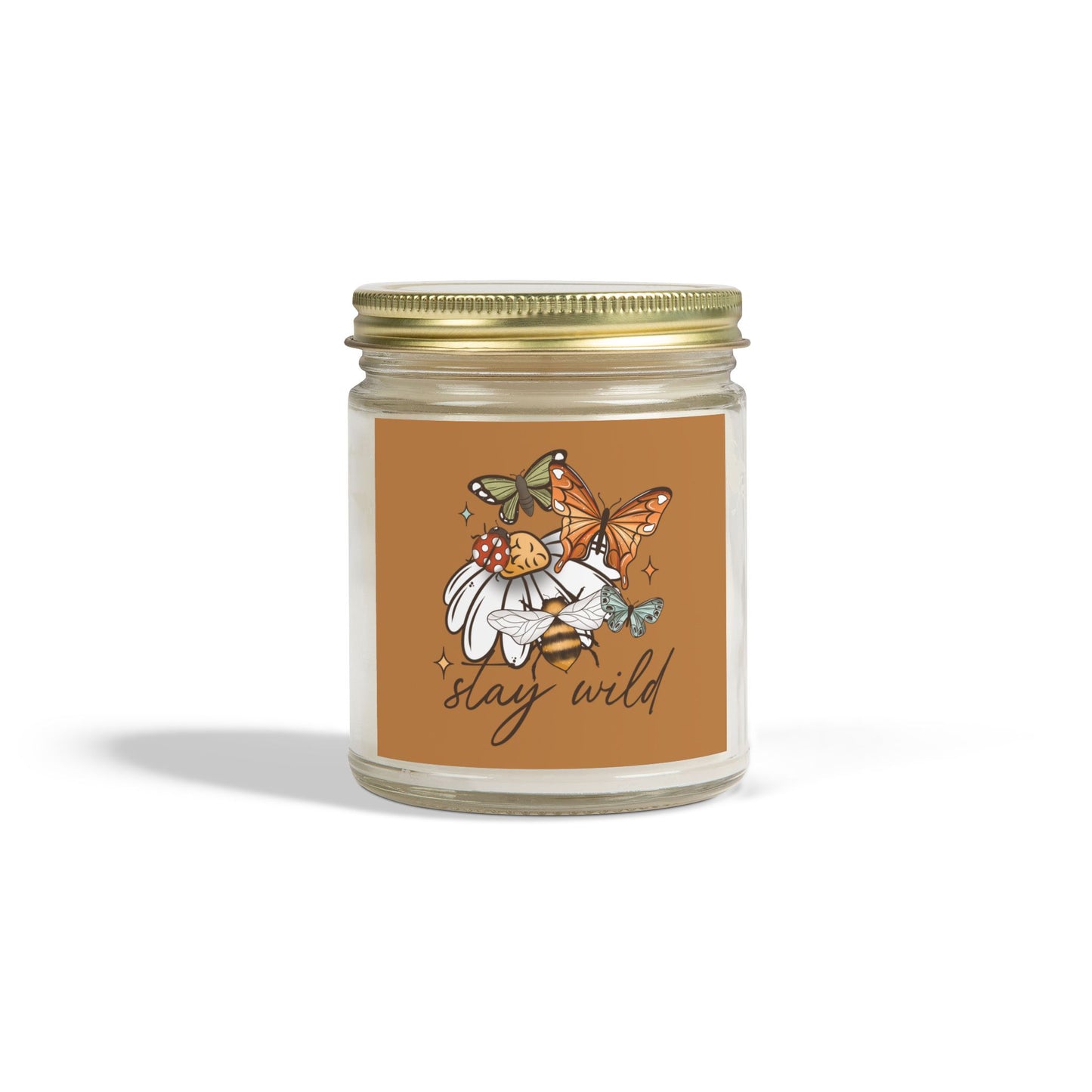 Stay Wild Scented Candle – Coconut Apricot Wax (9oz)