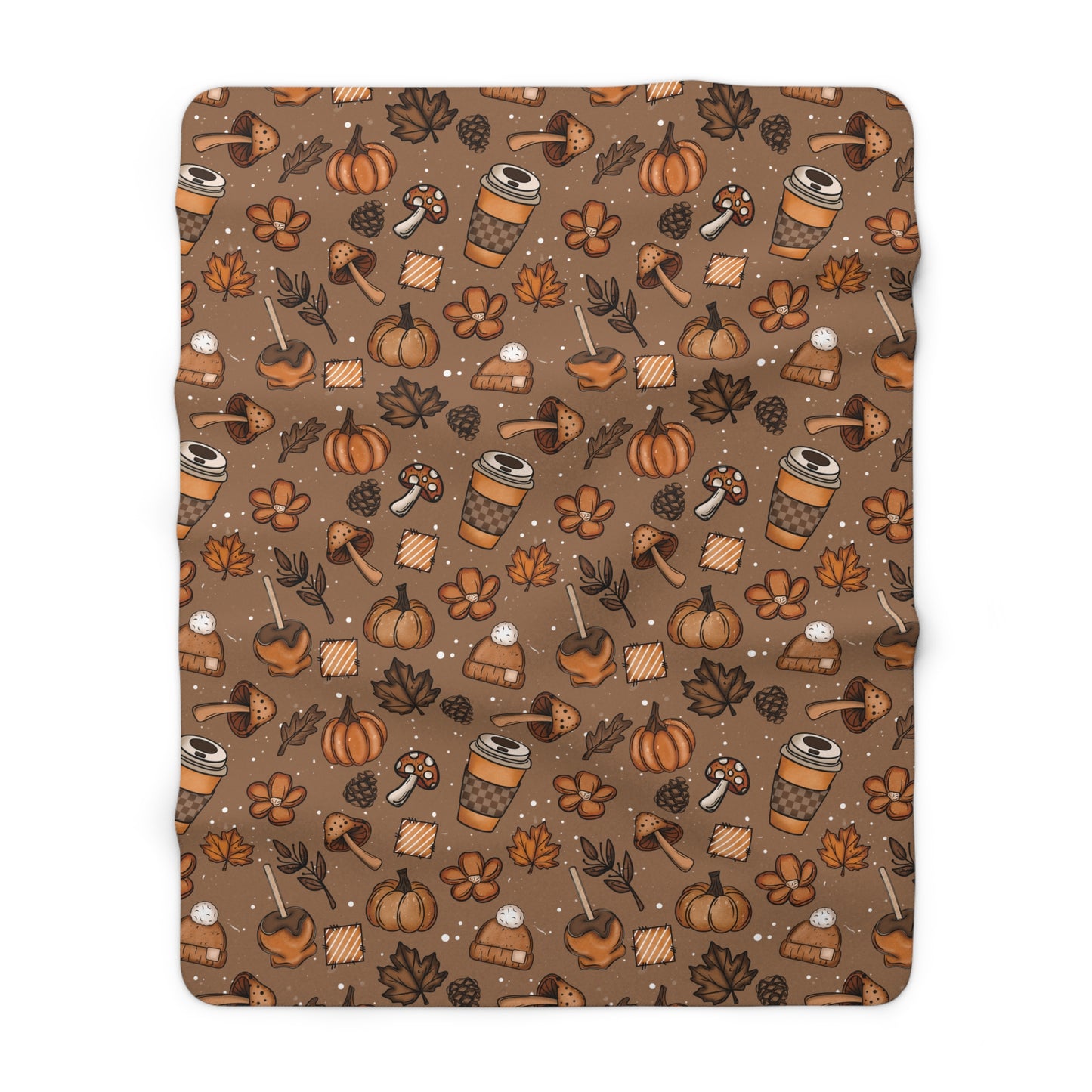 My Heart Belongs to Autumn Sherpa Fleece Blanket