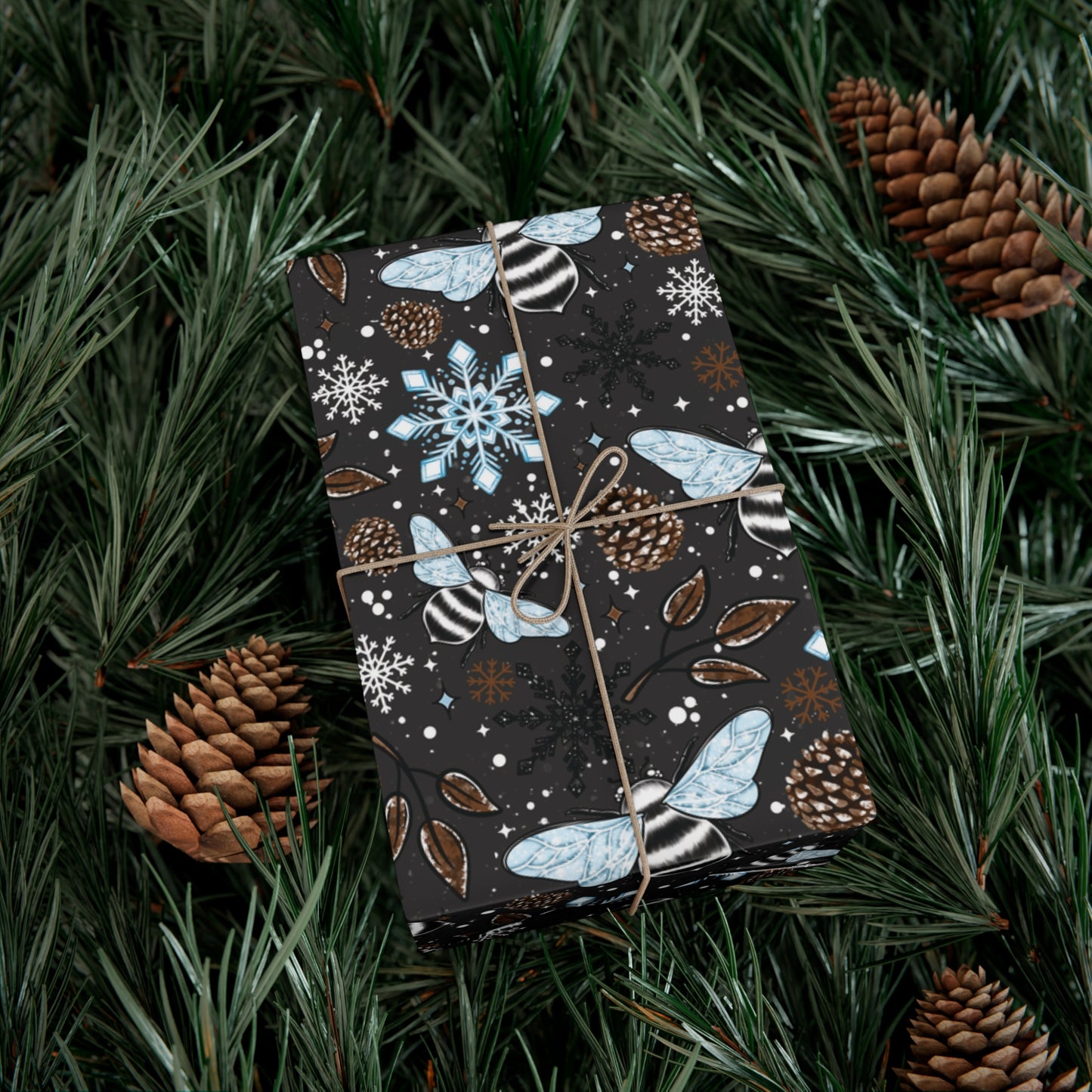 Winter Bees Gift Wrap Papers