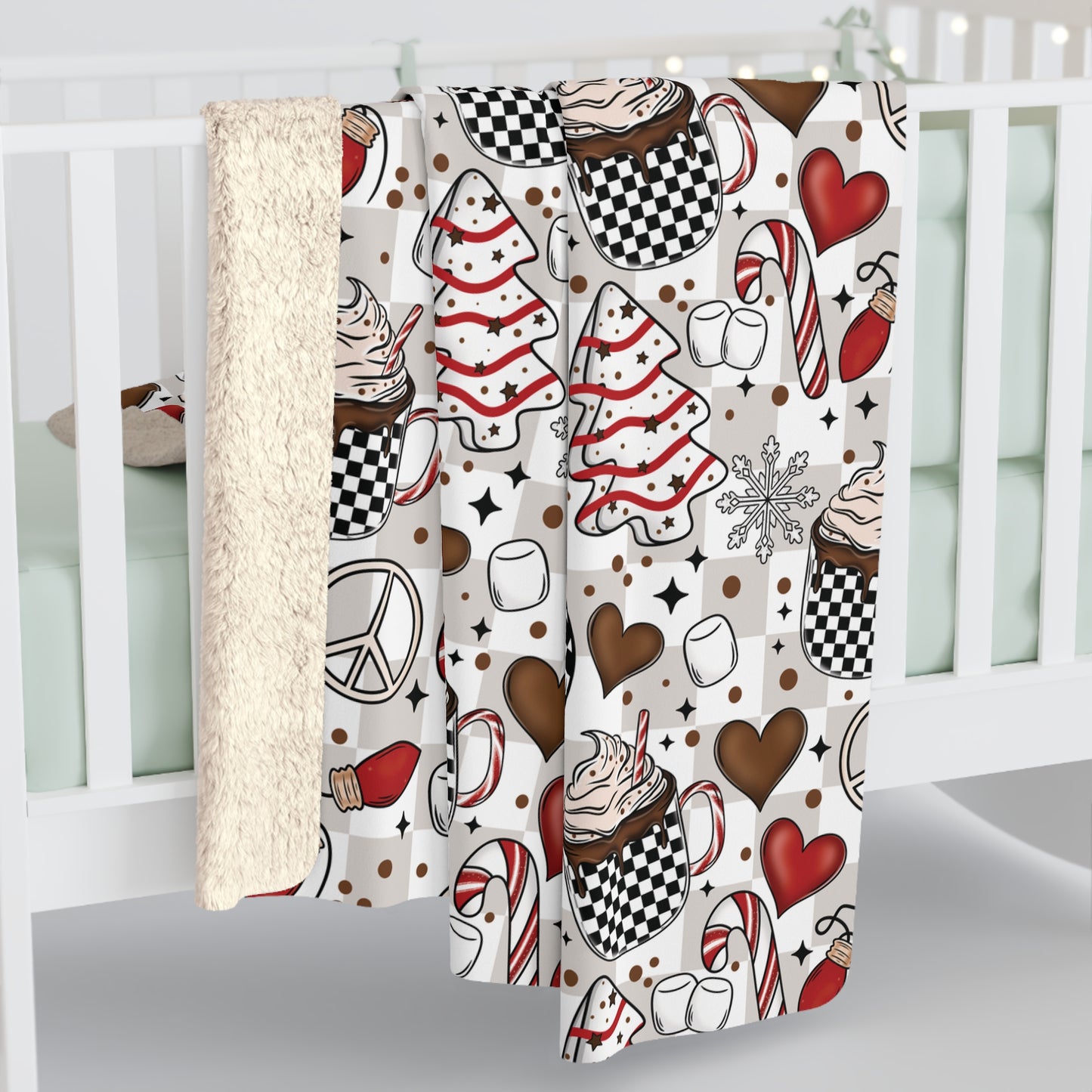 Christmas Things Sherpa Fleece Blanket