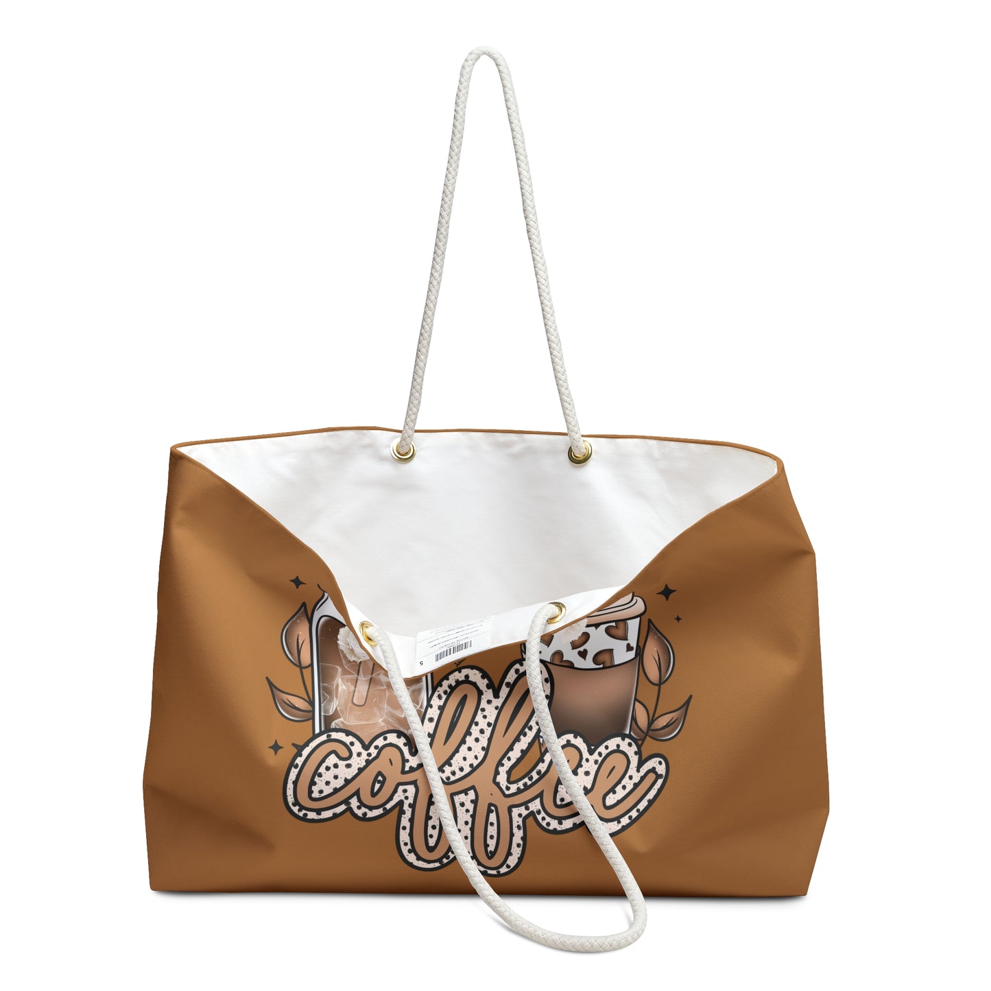 Coffee Lover Weekender Bag - Eco-Friendly Travel Tote