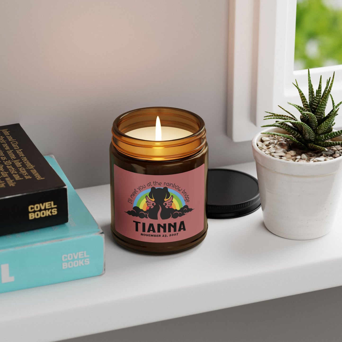 I'll Meet You at the Rainbow Bridge Scented Soy Candle | Candle Decor