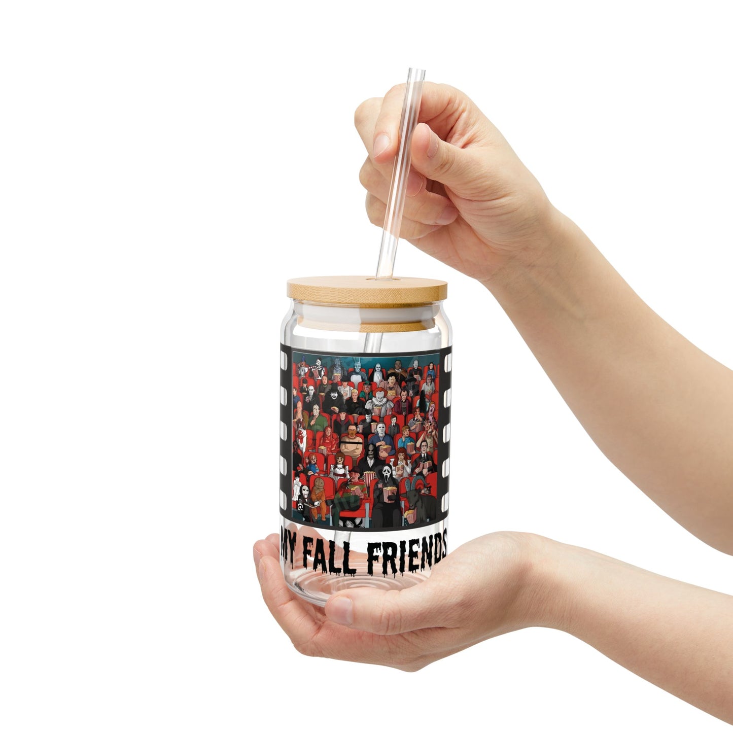 My Fall Friends Sipper Glass, 16oz