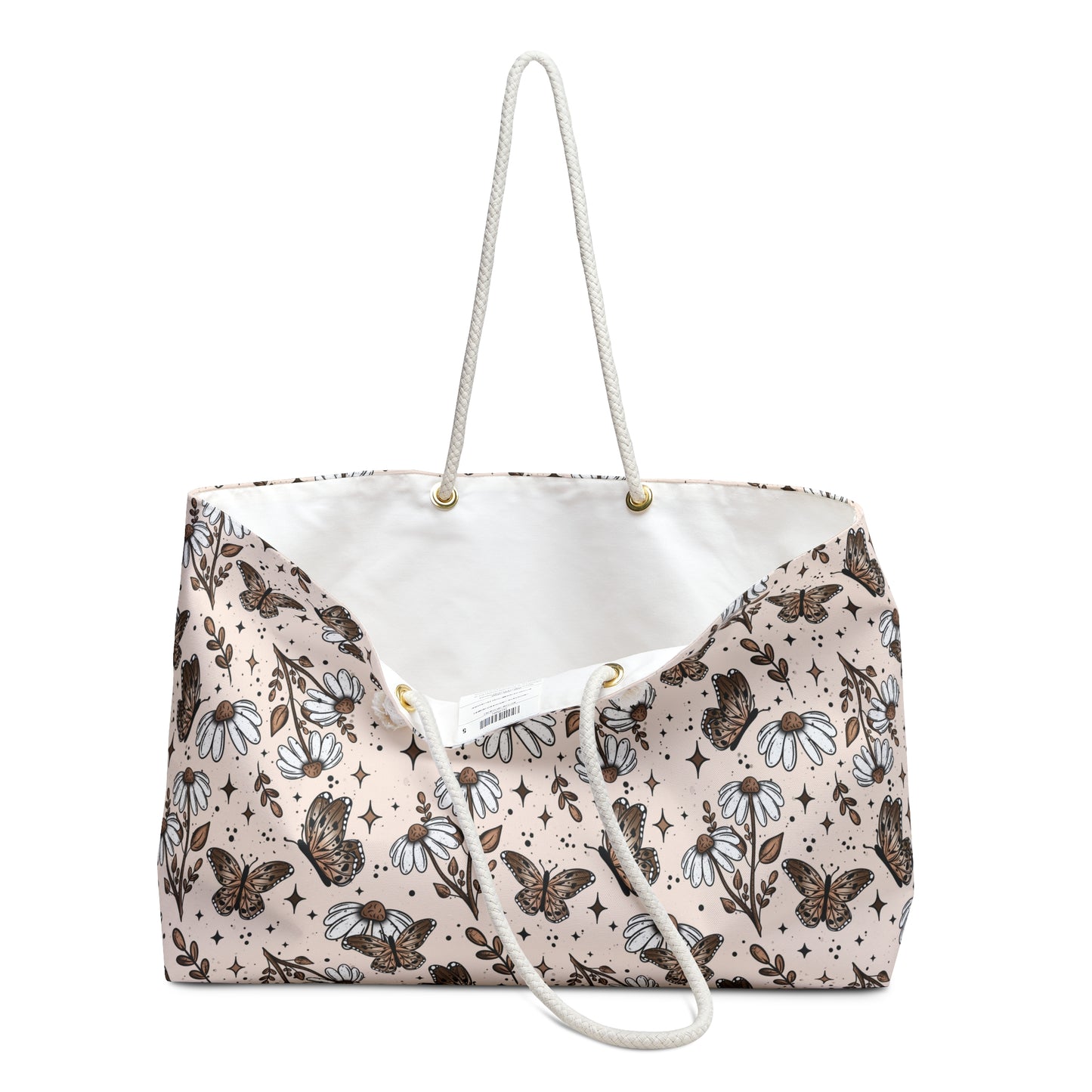 Butterfly Florals Weekender Bag - Eco-Friendly Travel Tote