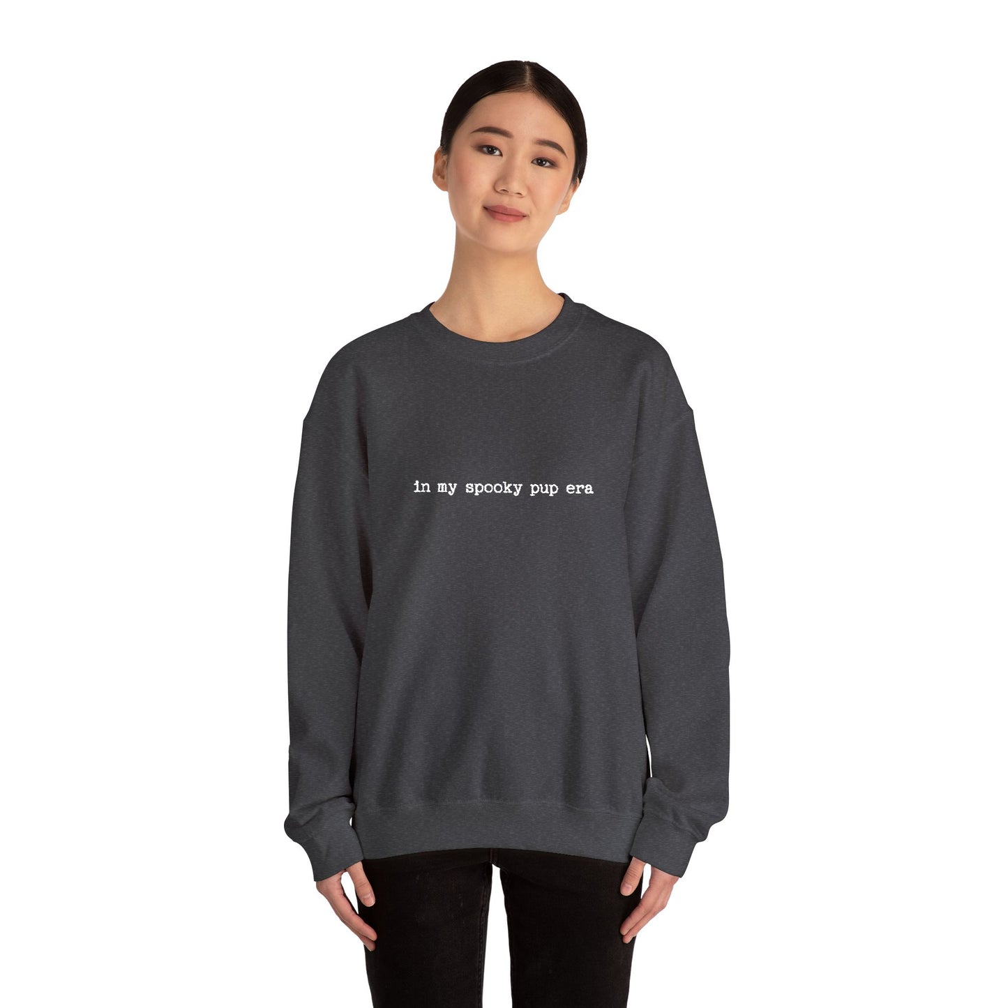 My Spooky Pup Era - Unisex Heavy Blend™ Sweatshirt, Casual Wear, Gift for Him/Her, Halloween Fashion, Everyday Comfort, Embroidery