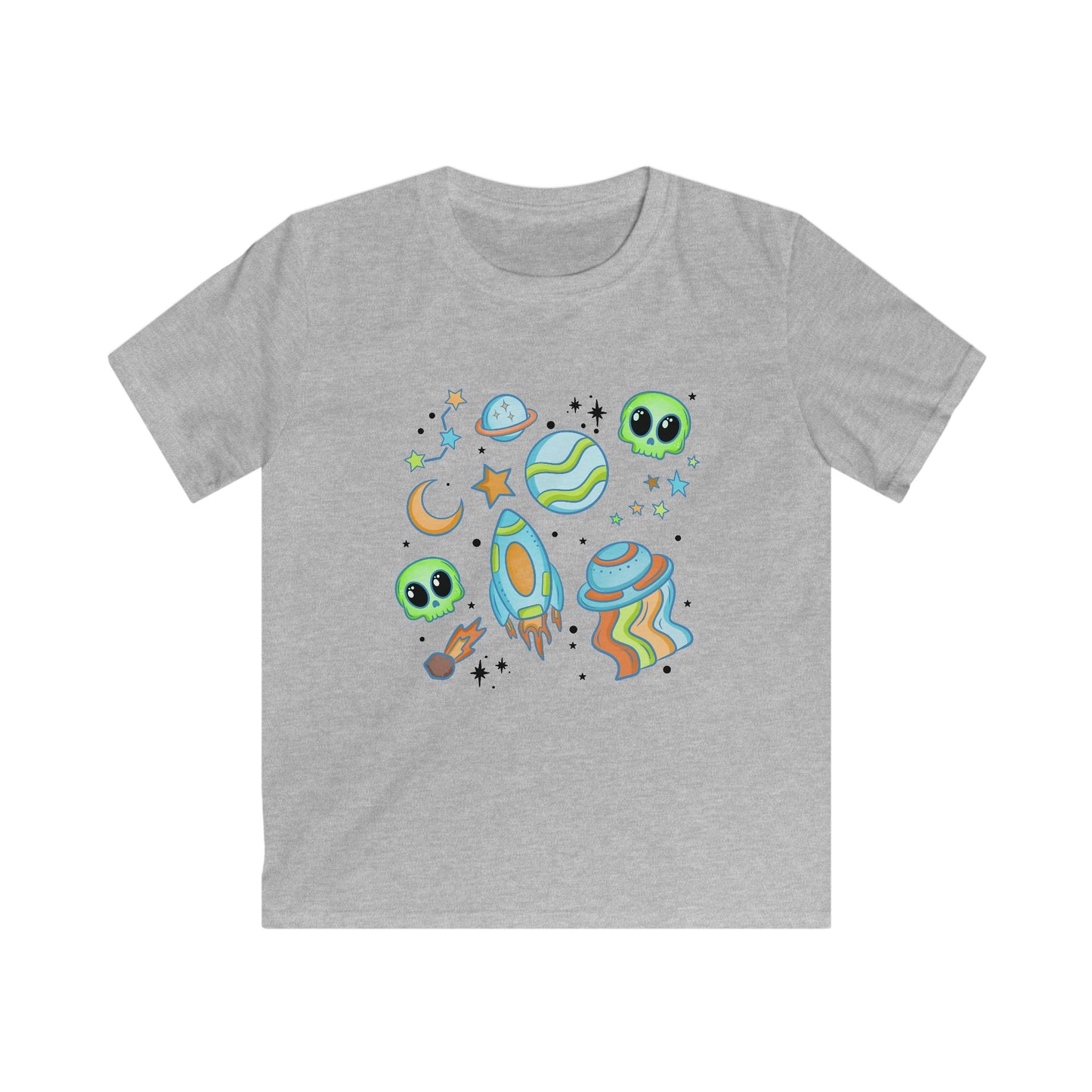 Space Collage Tee - Cosmic Fun for Young Explorers