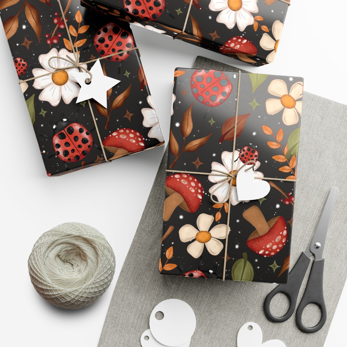 Ladybug Gift Wrap Papers