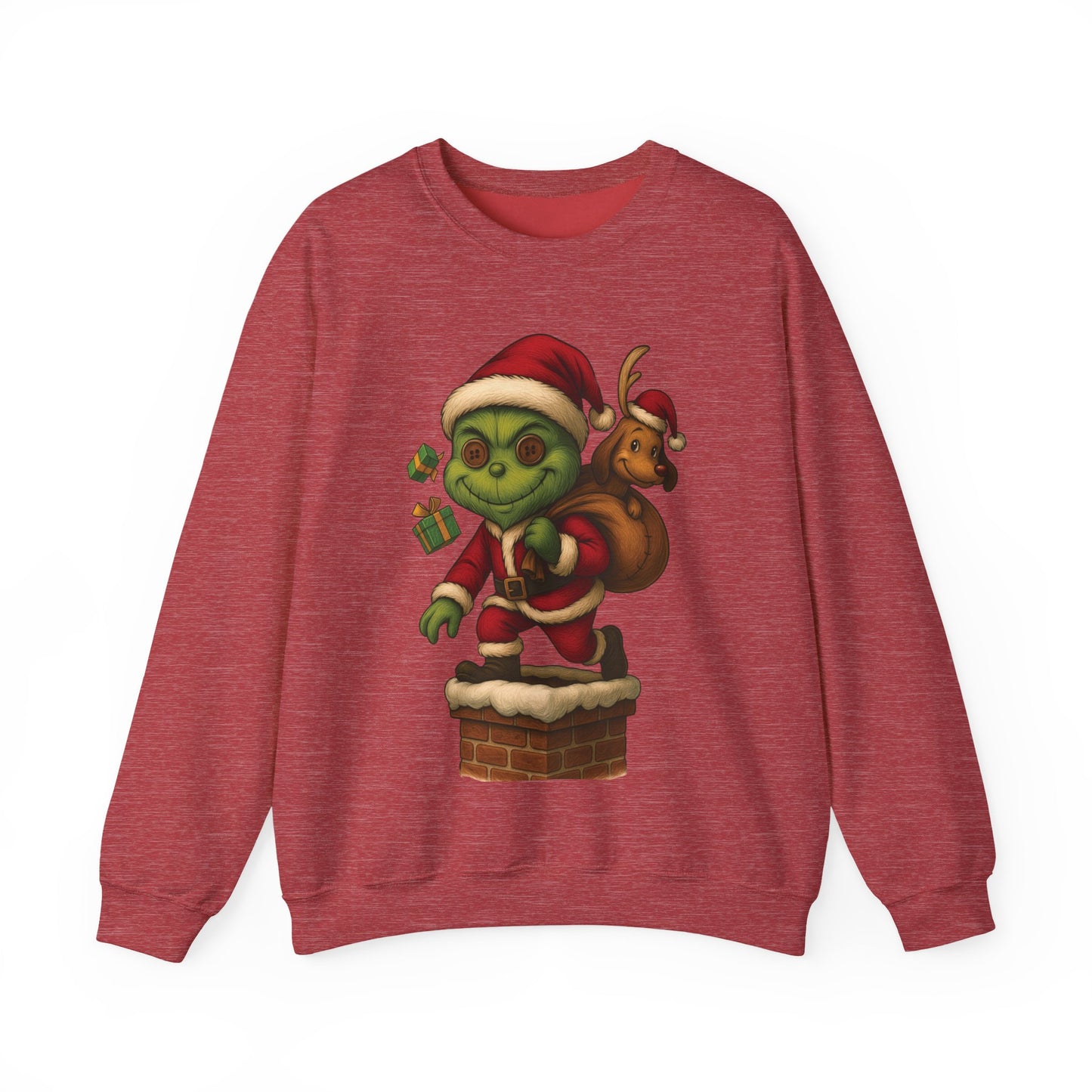 Voodoo Down the Chimney Crewneck Sweatshirt, Christmas Sweatshirt, Unisex Pullover, Gift for Friends