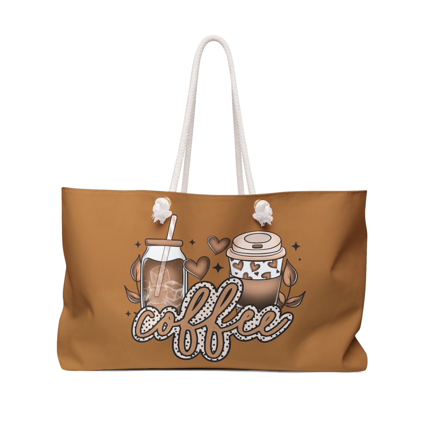 Coffee Lover Weekender Bag - Eco-Friendly Travel Tote