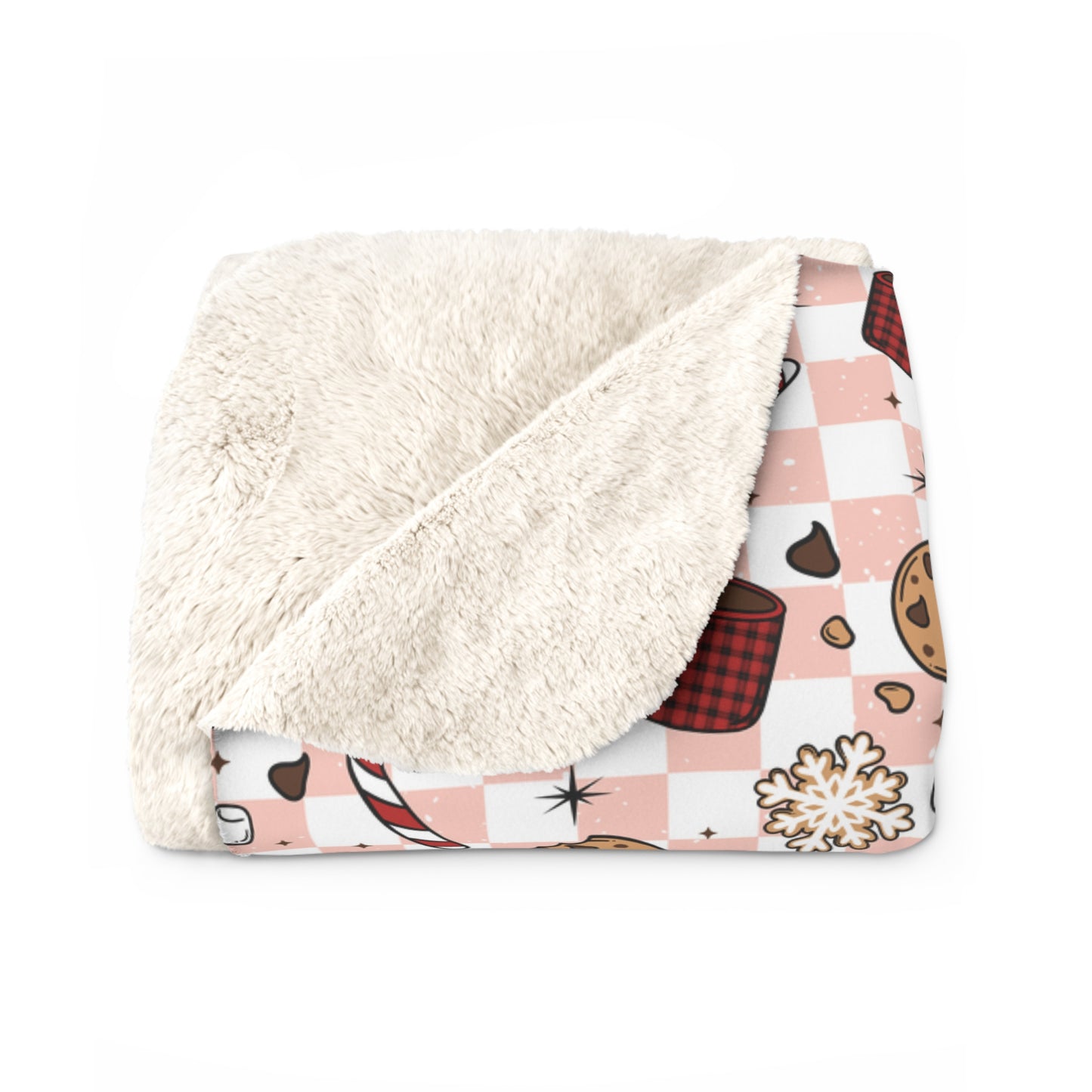 Cookies and Cocoa Sherpa Fleece Blanket