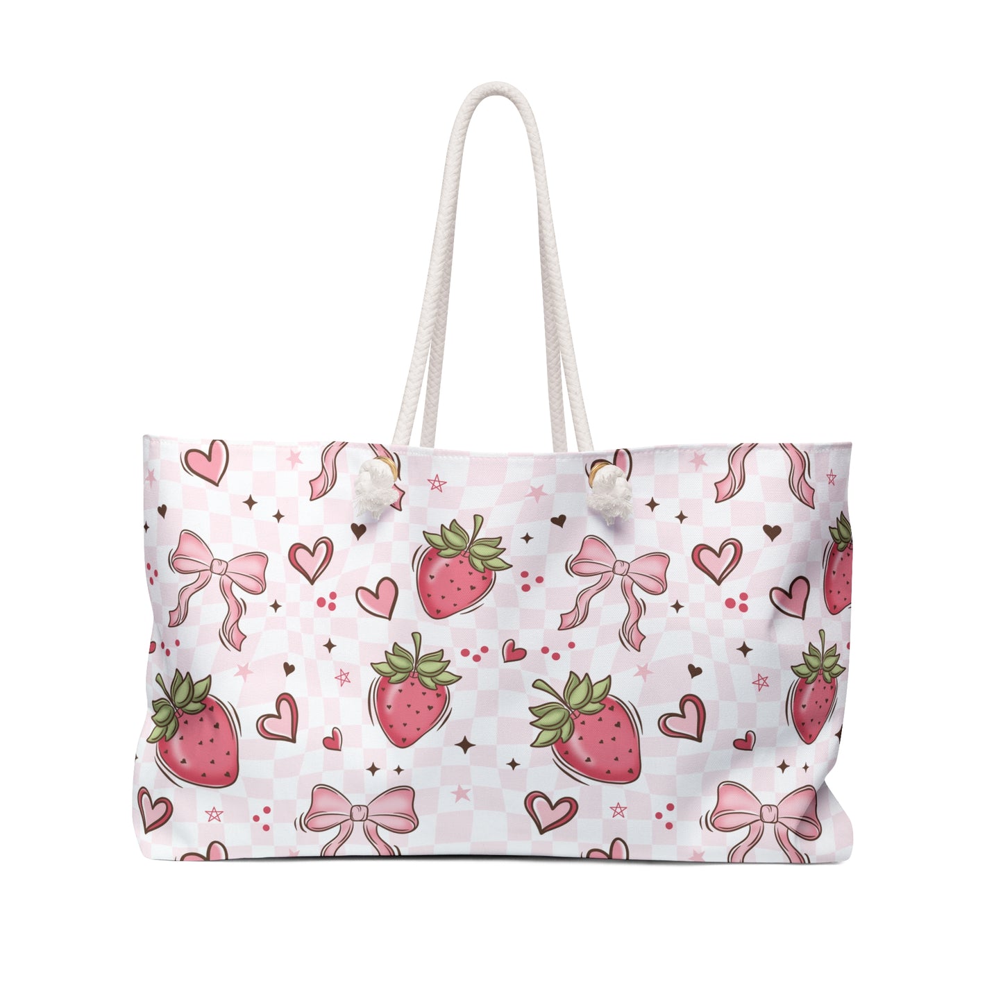 Berry Bows Weekender Bag - Eco-Friendly Travel Tote