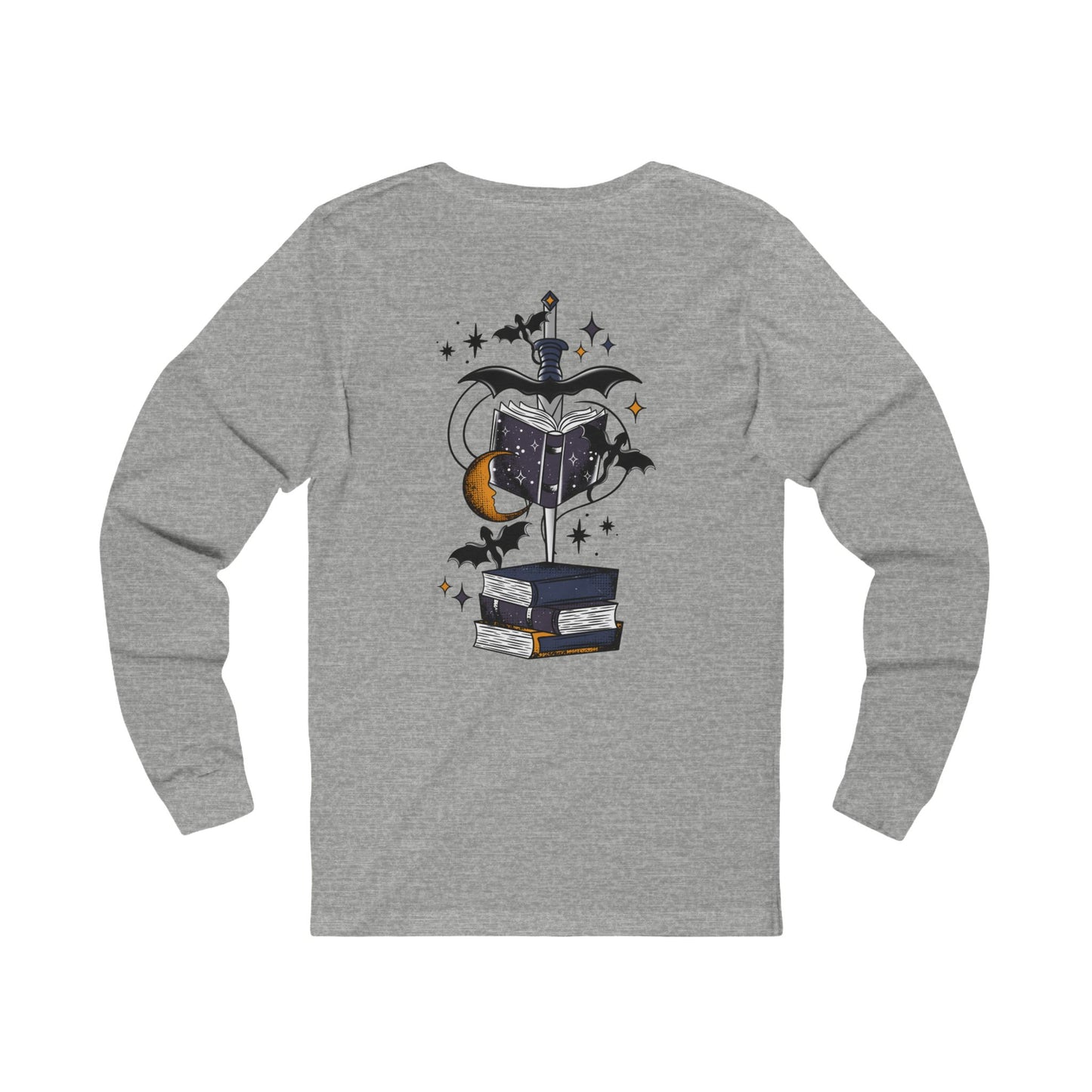Magic Book Unisex Long Sleeve Tee - Cosmic Reading Design
