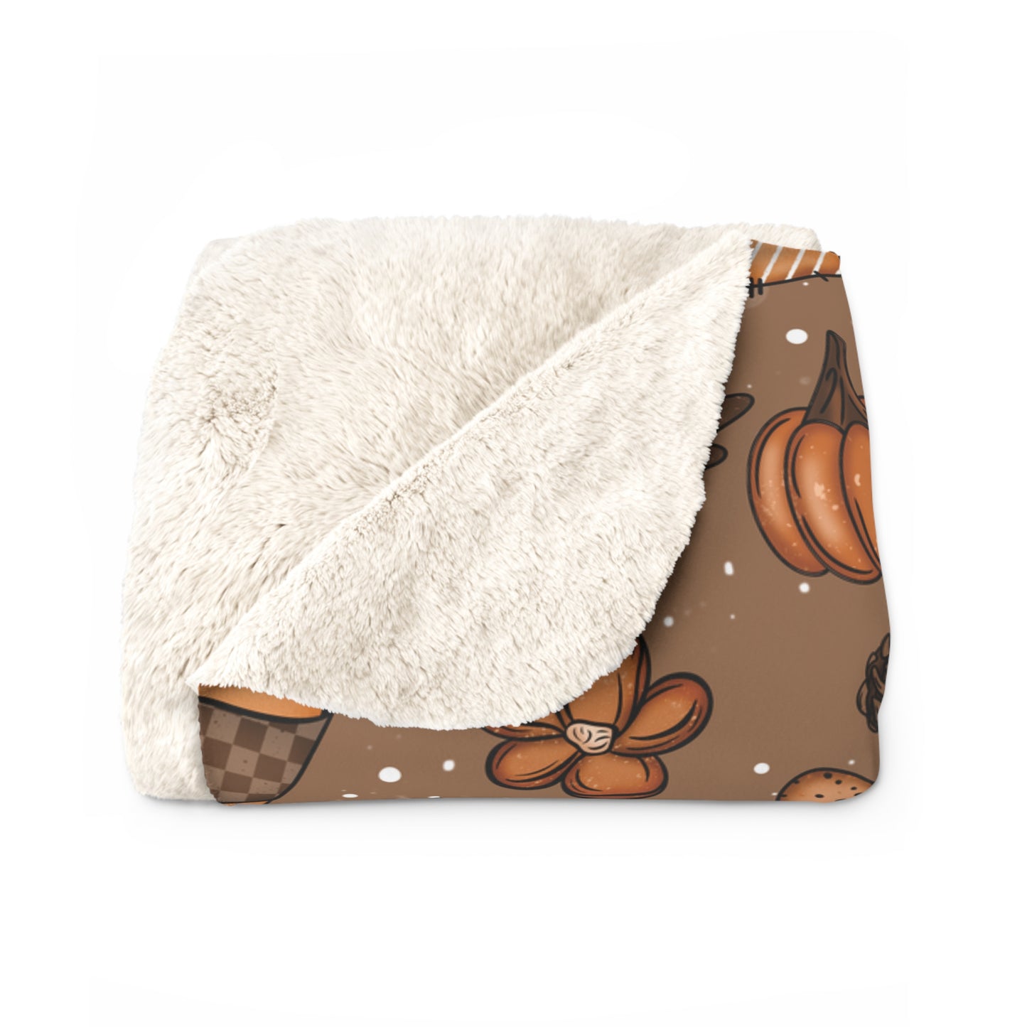 My Heart Belongs to Autumn Sherpa Fleece Blanket