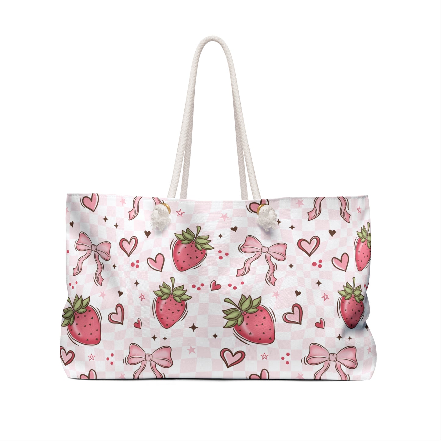 Berry Bows Weekender Bag - Eco-Friendly Travel Tote