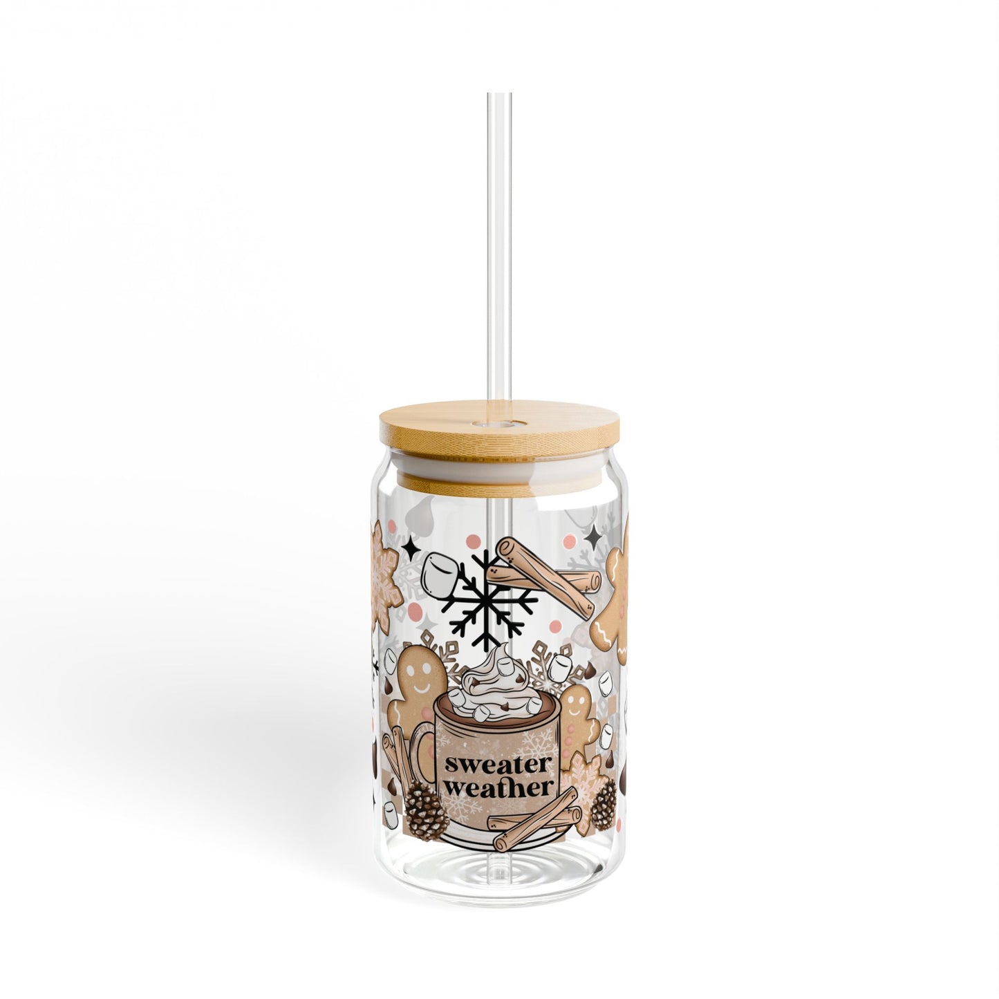Sweater Weather Sipper Glass, 16oz