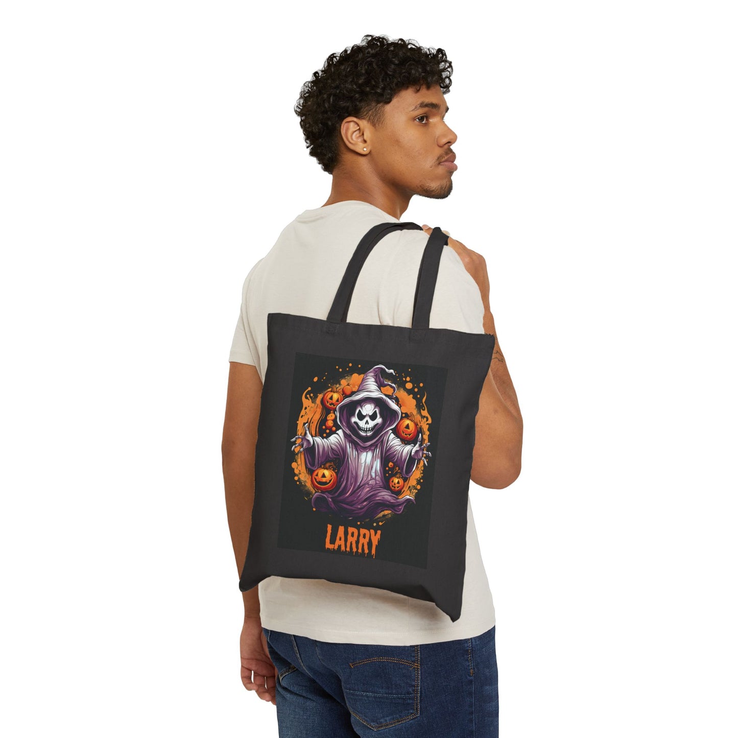 Personalized Ghost Skeleton Halloween Treat Bag