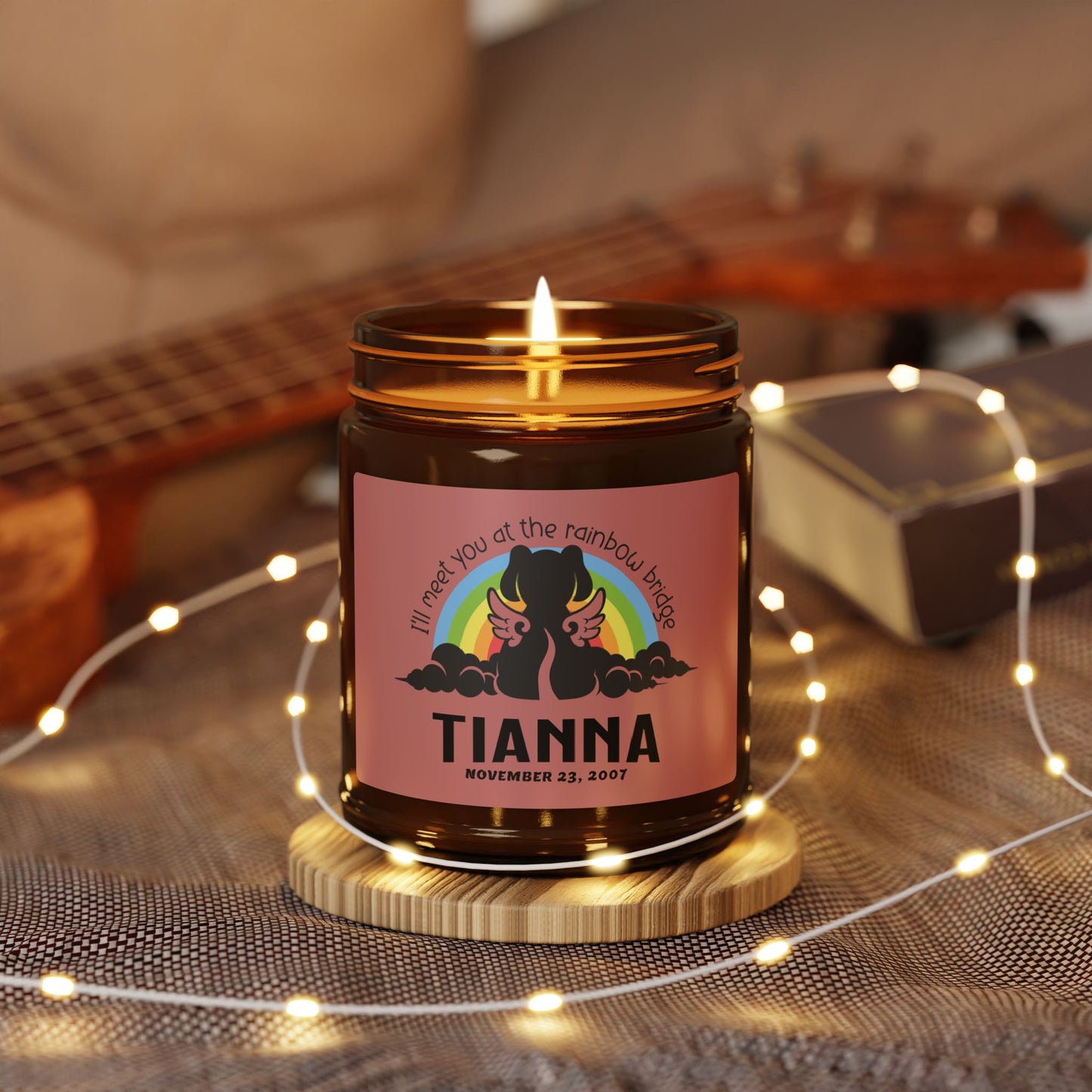 I'll Meet You at the Rainbow Bridge Scented Soy Candle | Candle Decor
