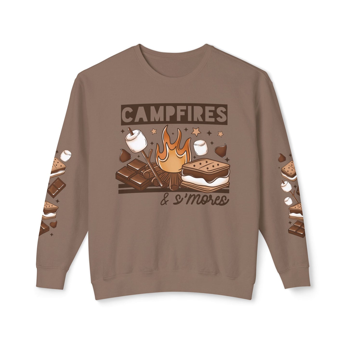 Campfire S'mores Unisex Lightweight Crewneck