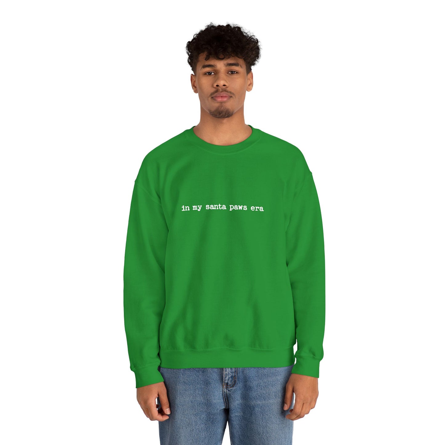 In My Santa Paws Era - Unisex Heavy Blend™ Sweatshirt, Casual Wear, Gift for Him/Her, Christmas Fashion, Everyday Comfort, Embroidery