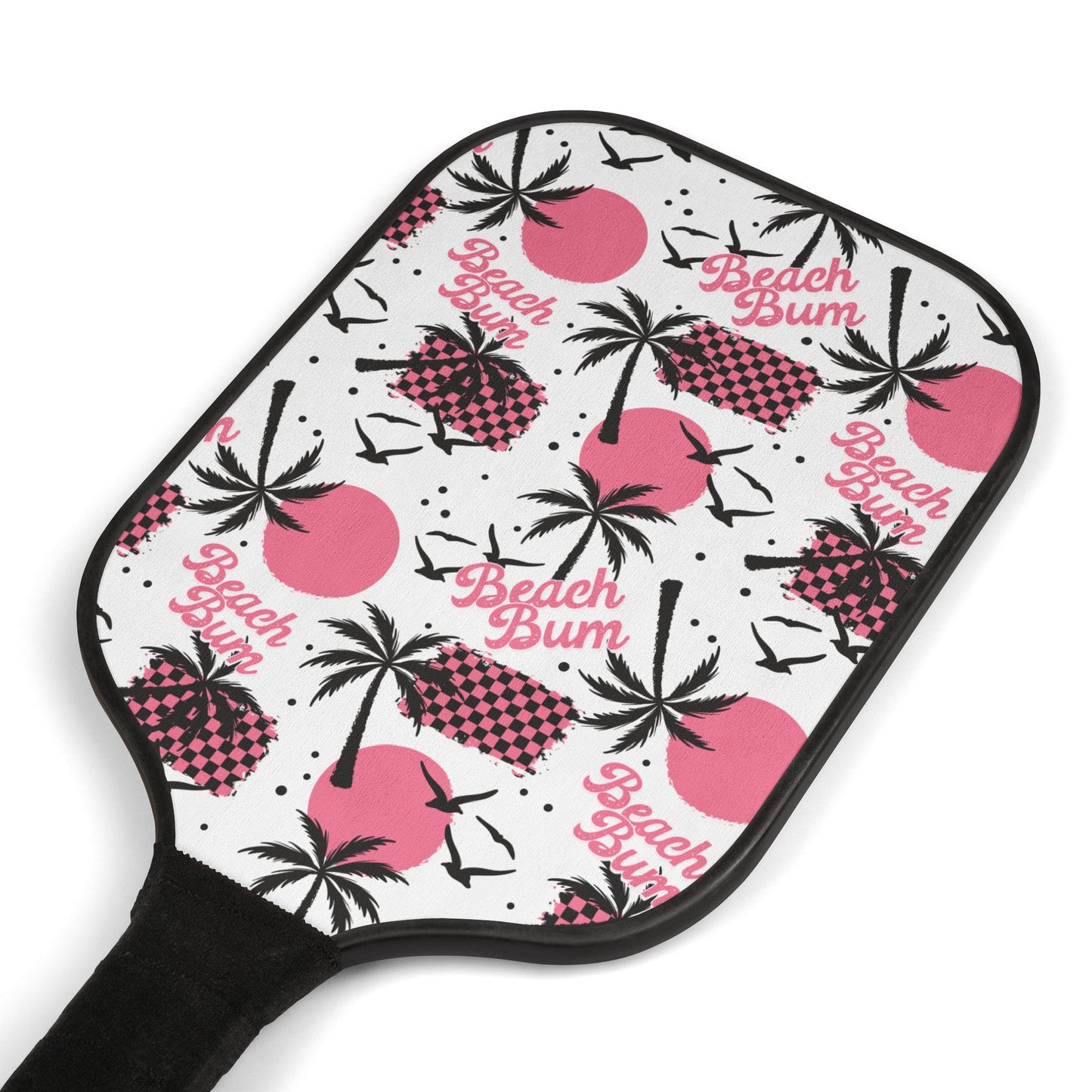 Beach Bum (Pink) Pickleball Paddle Set with Balls