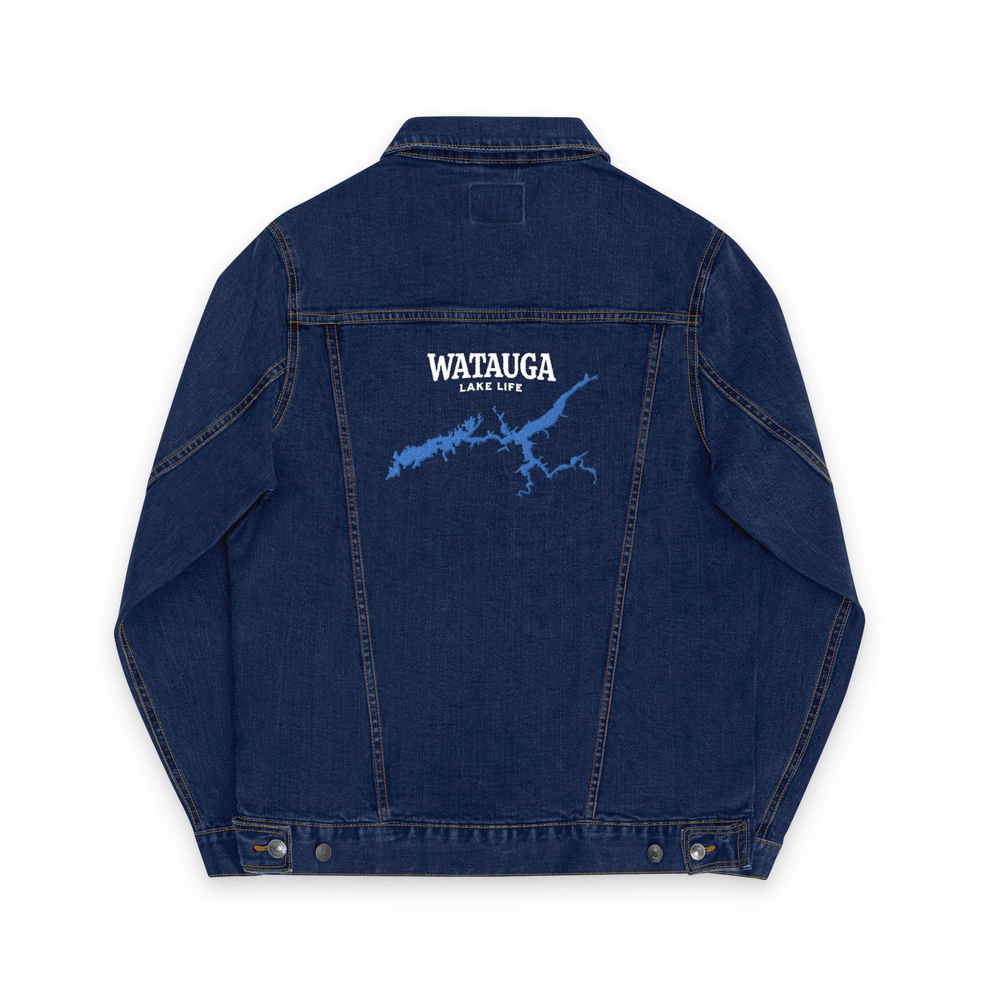 Watauga Lake Life Denim Jacket | Lake Life | Watauga Lake | Tennessee Living | Custom Denim Outerwear
