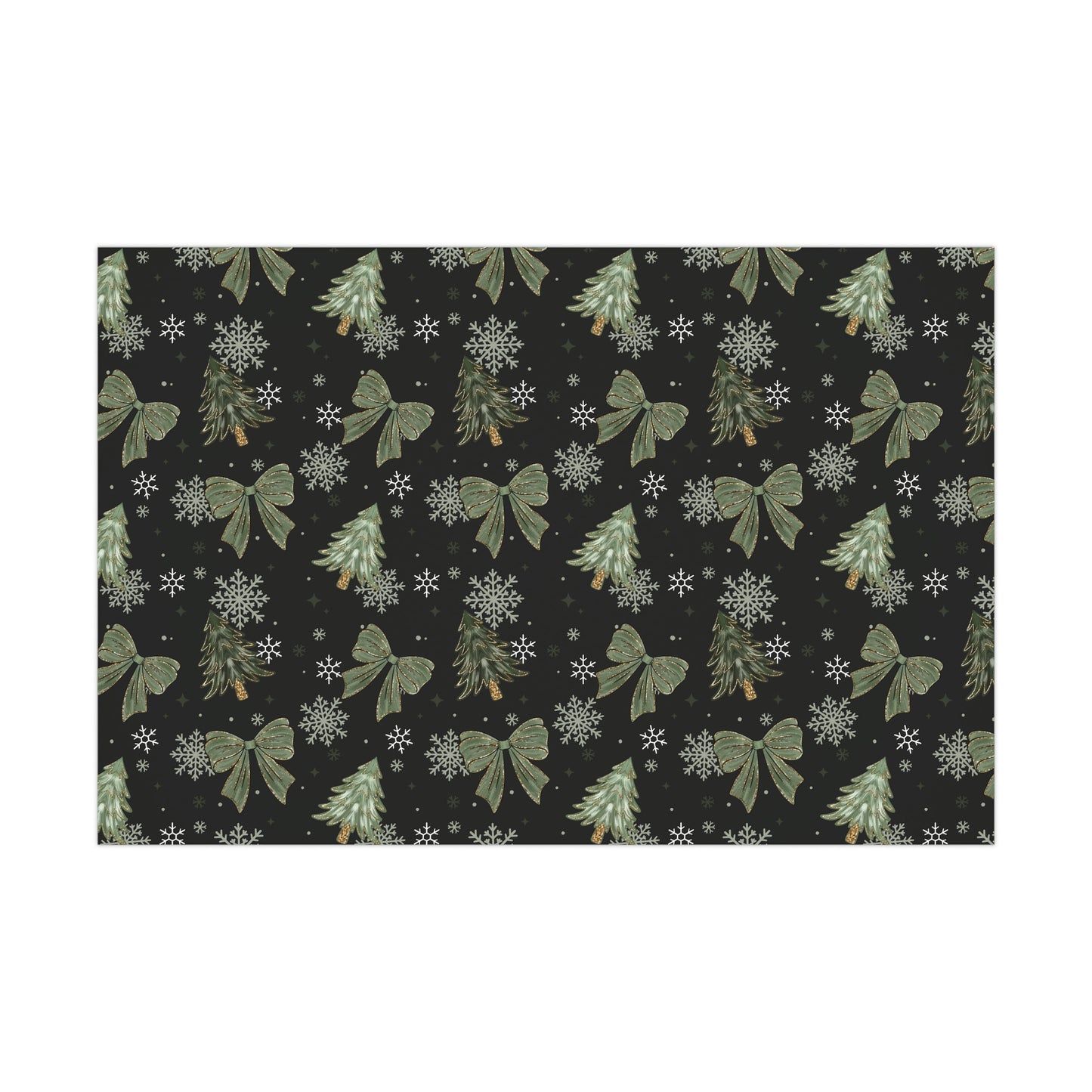 Trees and Bows Gift Wrap Papers