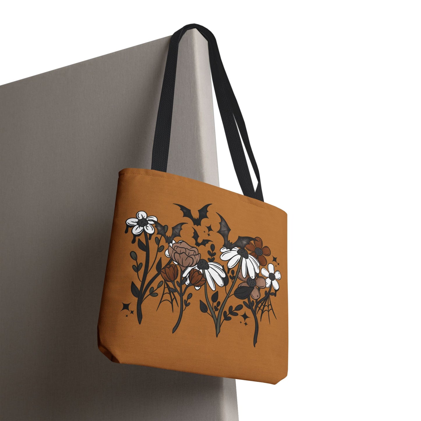 Fall Florals Tote Bag - Halloween Fall Themed