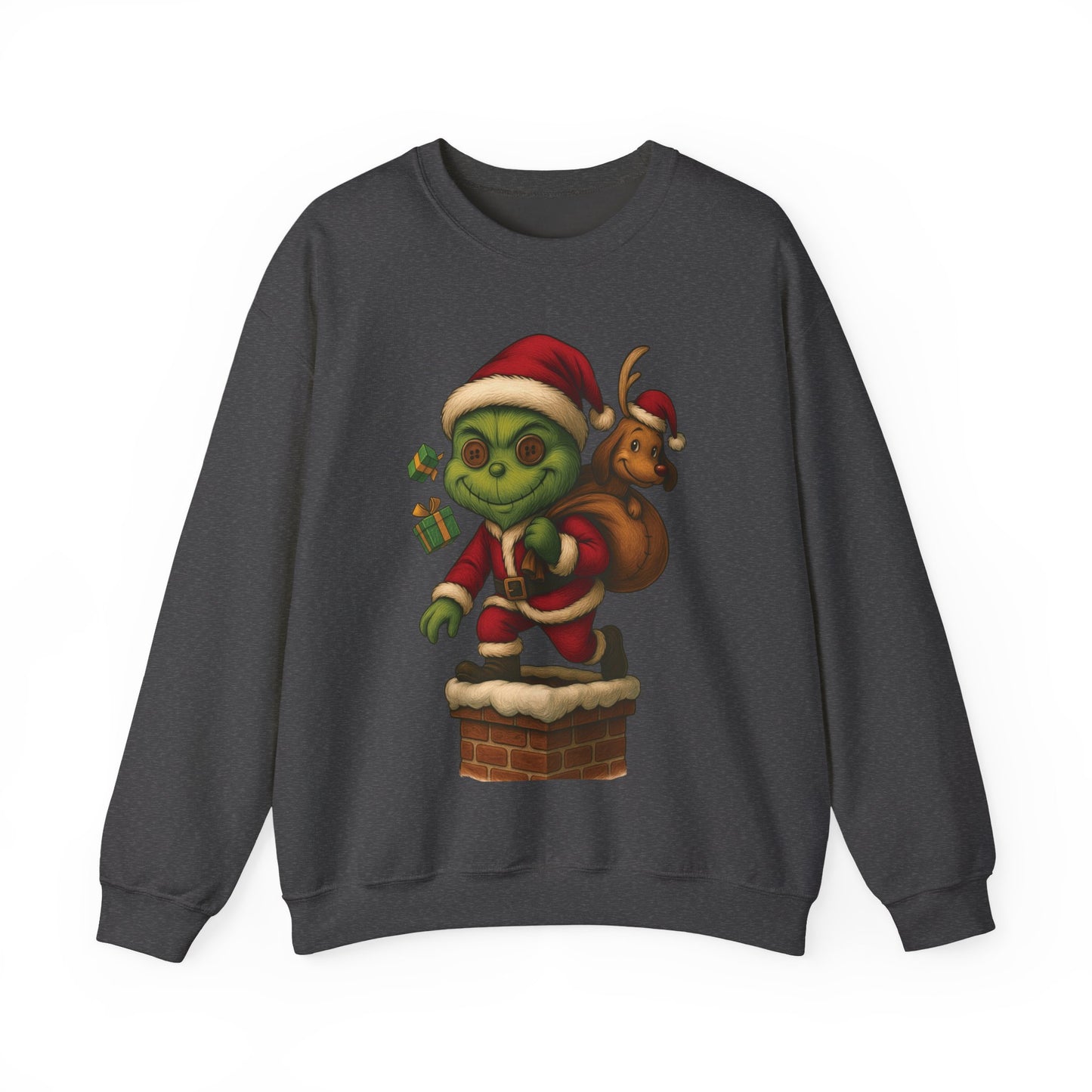 Voodoo Down the Chimney Crewneck Sweatshirt, Christmas Sweatshirt, Unisex Pullover, Gift for Friends