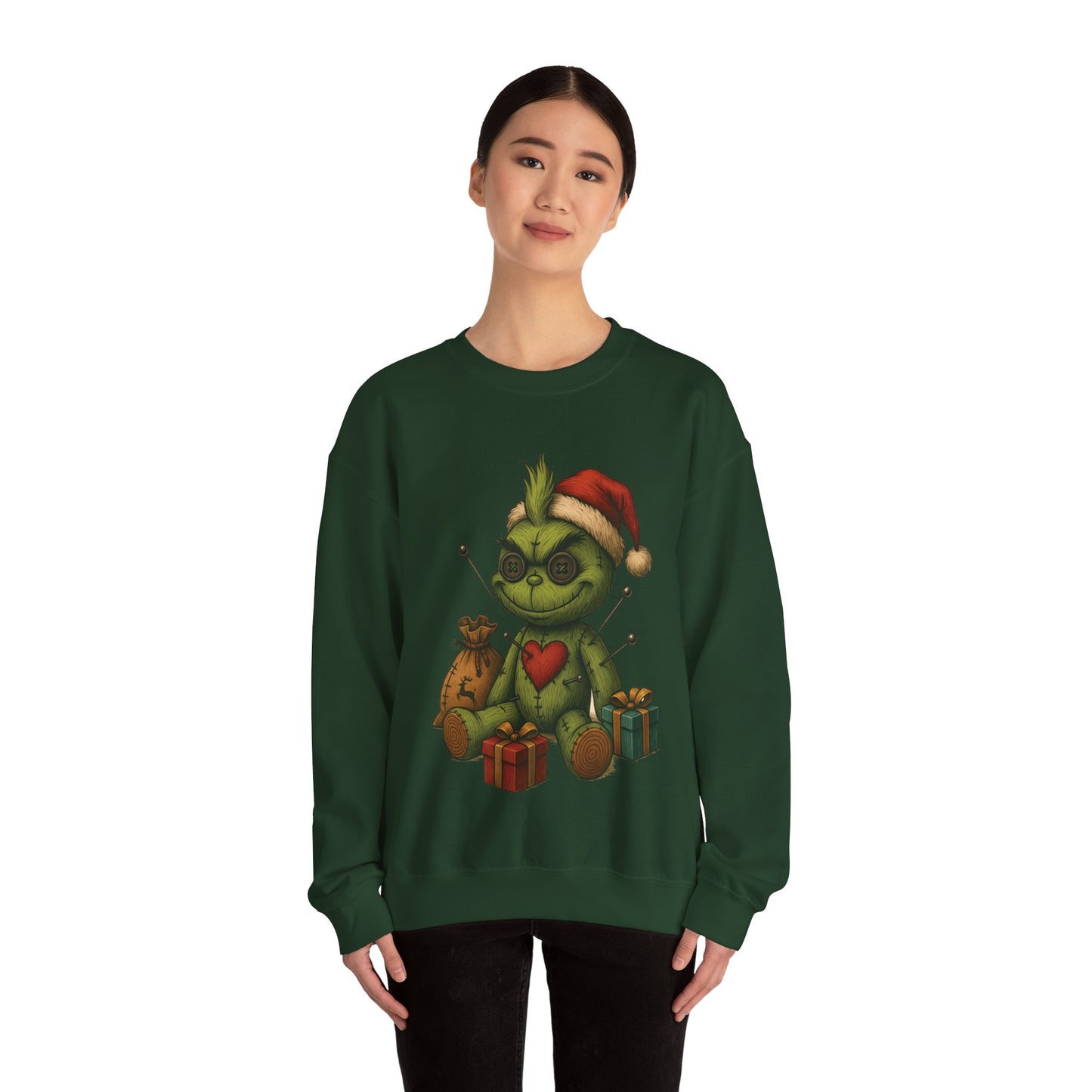Voodoo Present Stealer Crewneck Sweatshirt, Christmas Sweatshirt, Unisex Pullover, Gift for Friends