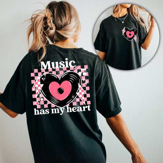 Music Has My Heart (White) Design Only