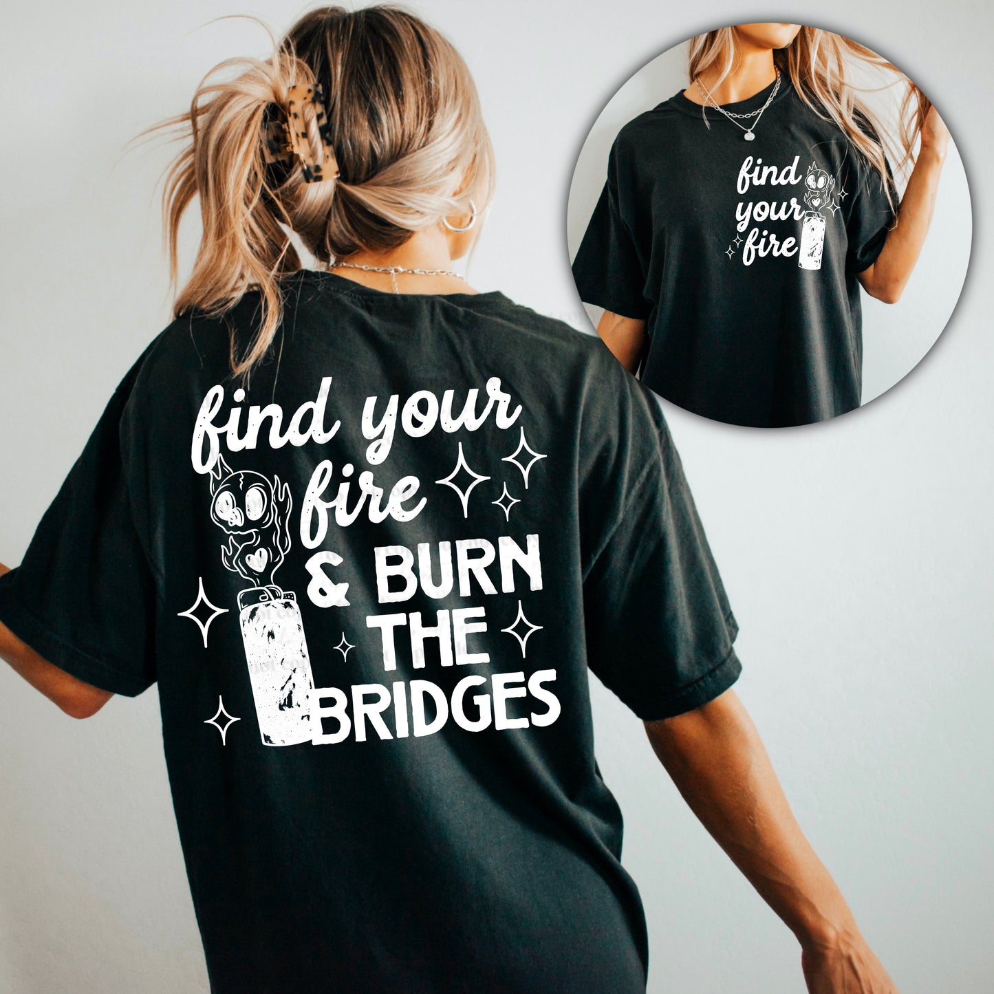 Find Your Fire (White) Design Only