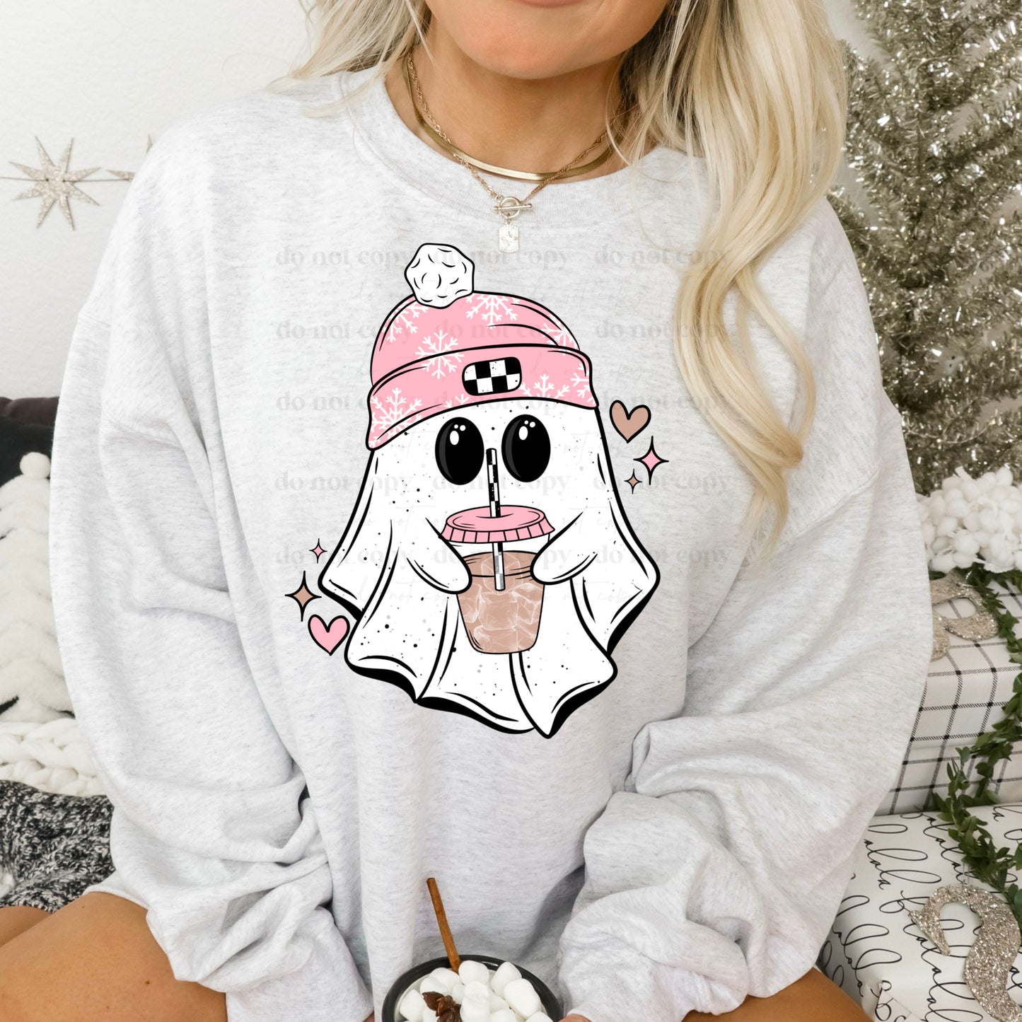 Iced Coffee Ghosty Design Only