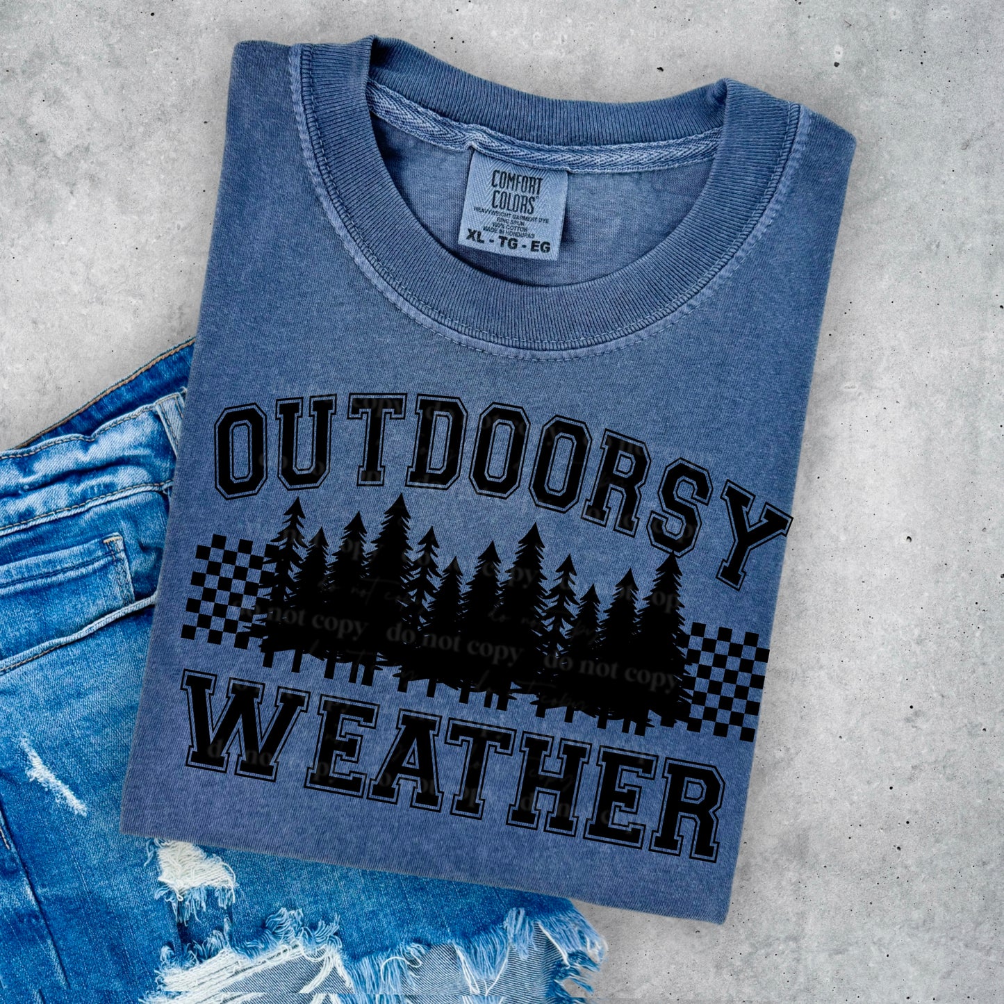 Outdoorsy Weather (Black) Design Only