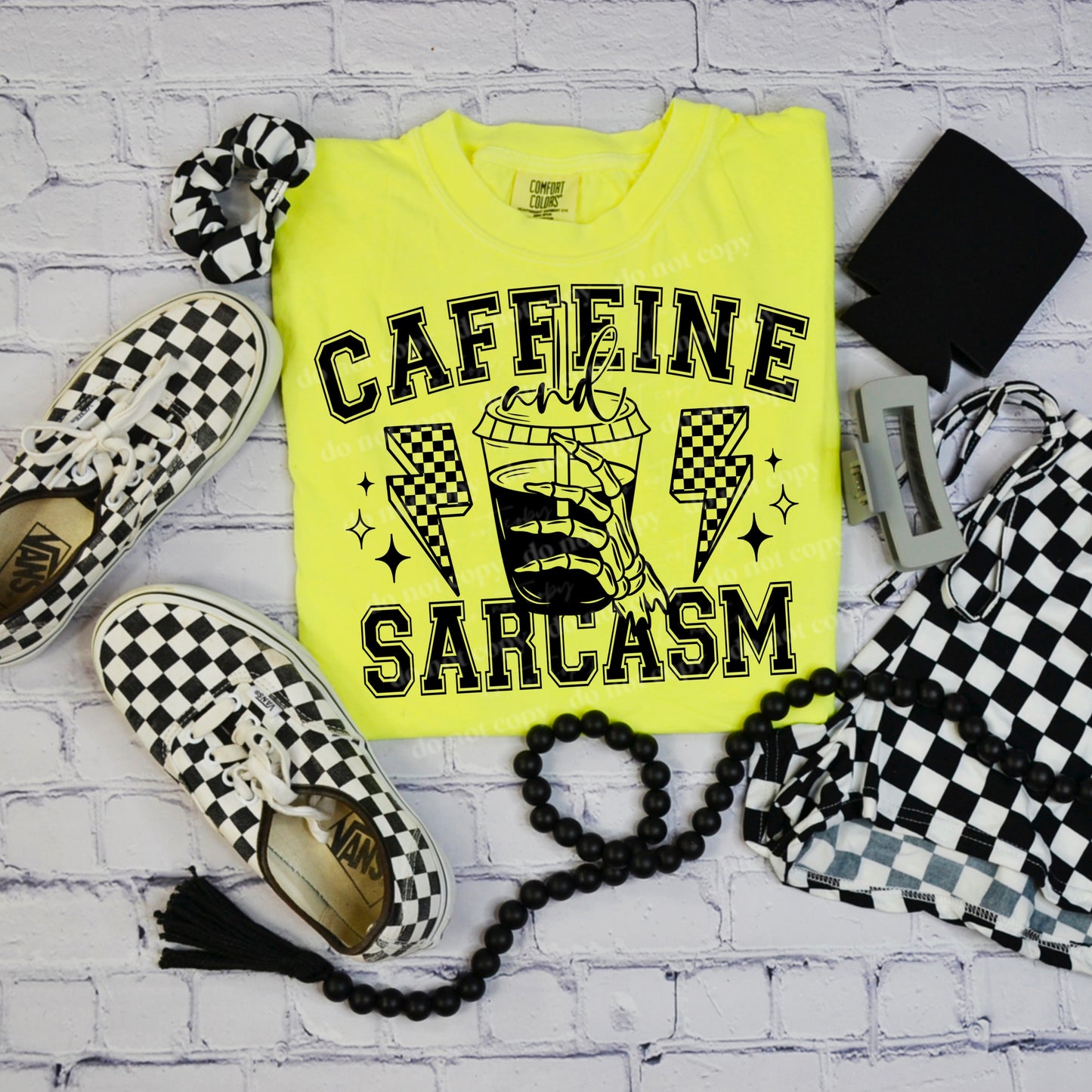 Caffeine and Sarcasm (Black) Design Only