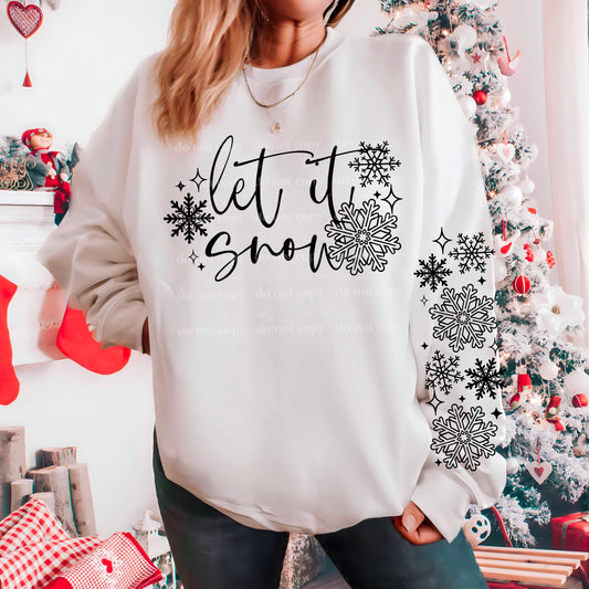 Let It Snow (Black) Design Only