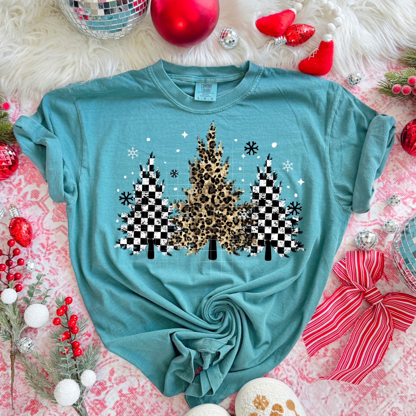 Checkered Cheetah Trees Design Only