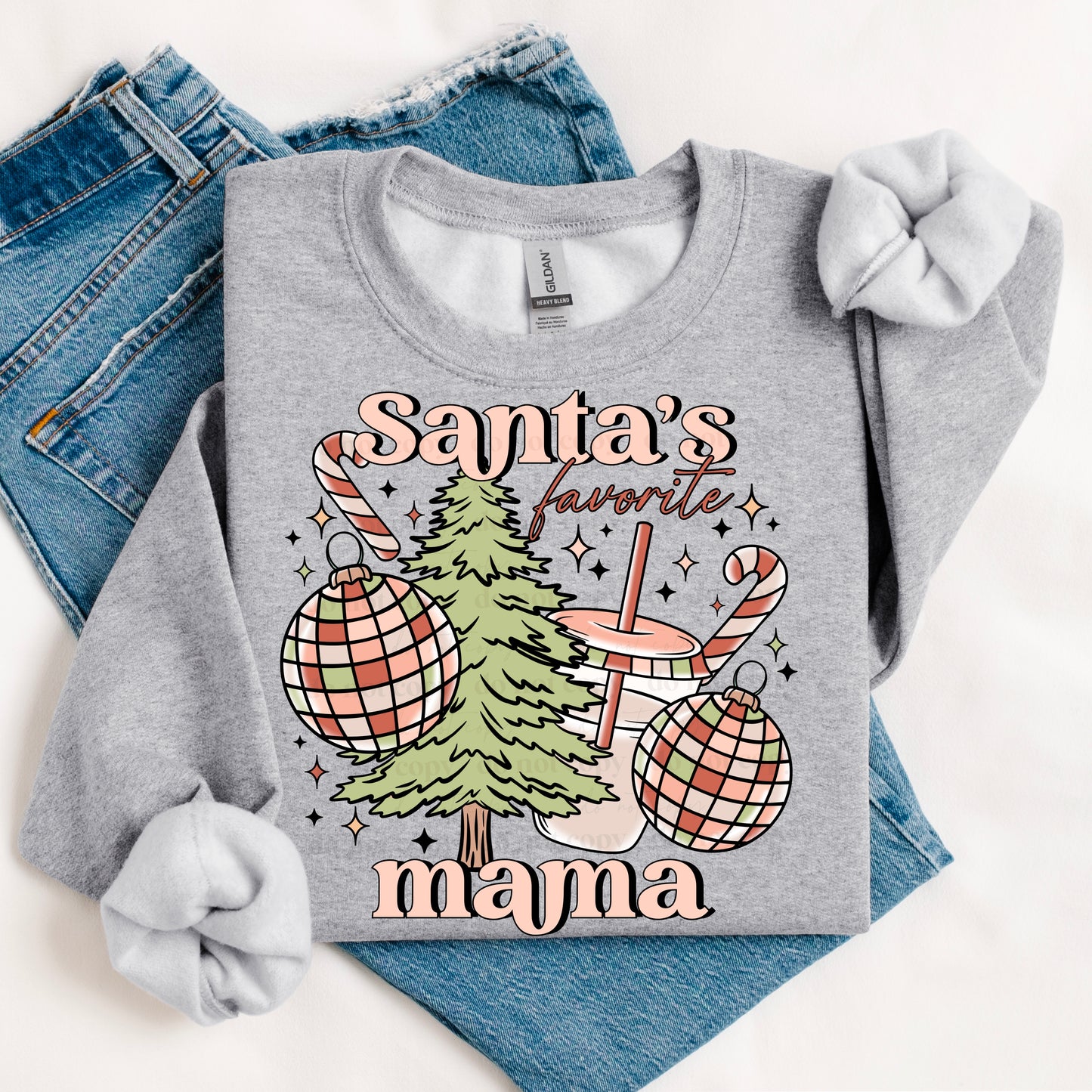 Santa's Favorite Mama Design Only