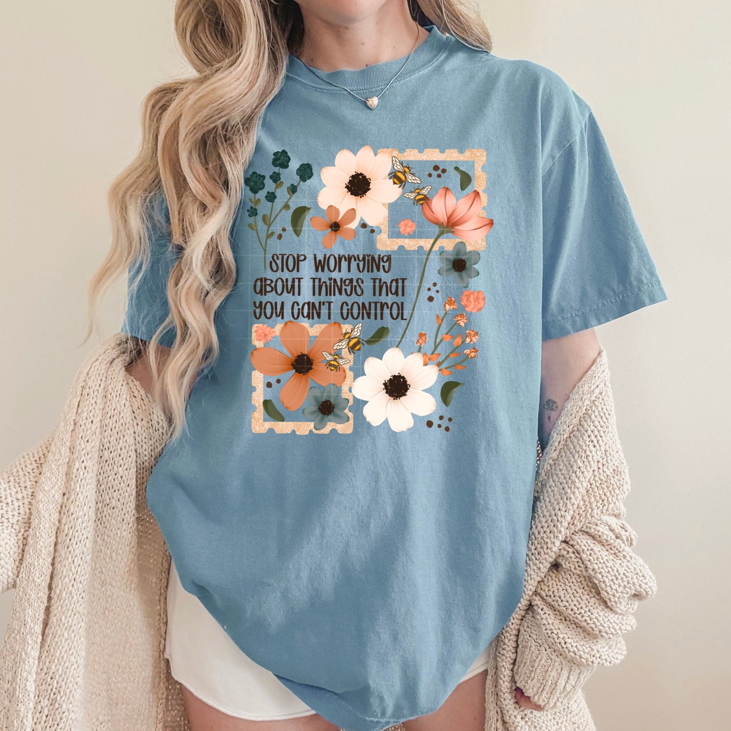 Stop Worrying Wildflowers - Sublimation Only