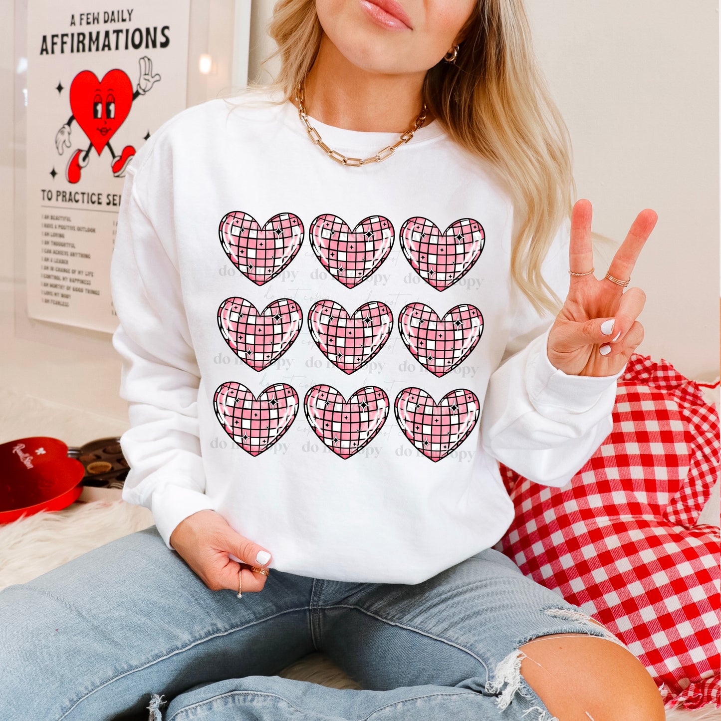 Disco Hearts Design Only