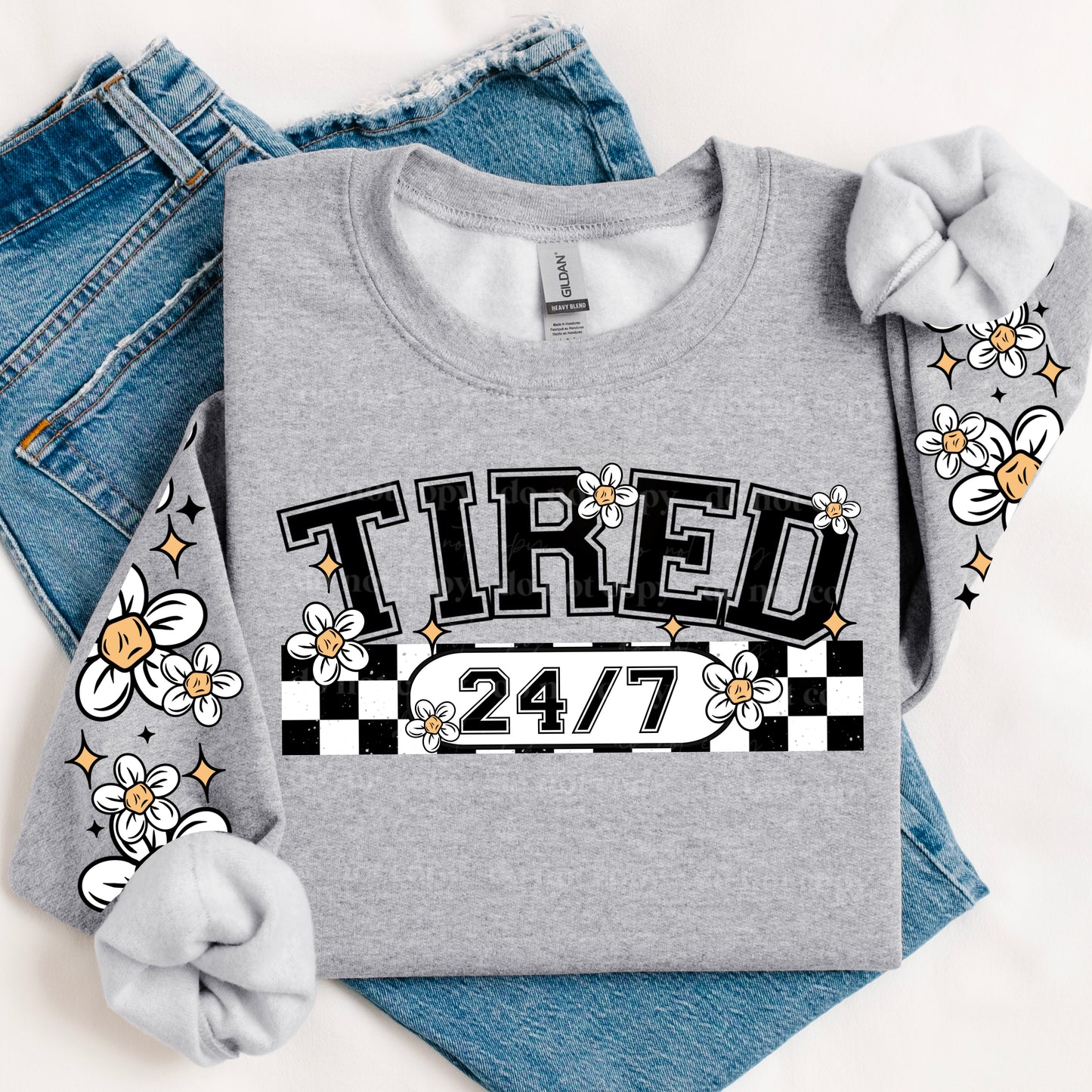 Tired Two Tone Black Design Only