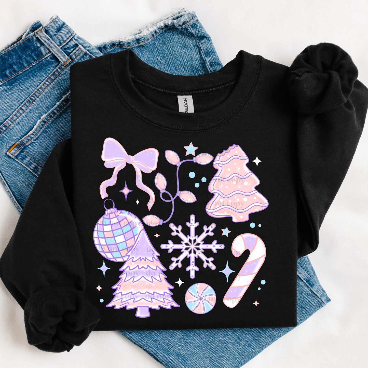 Pastel Winter Collage Design Only