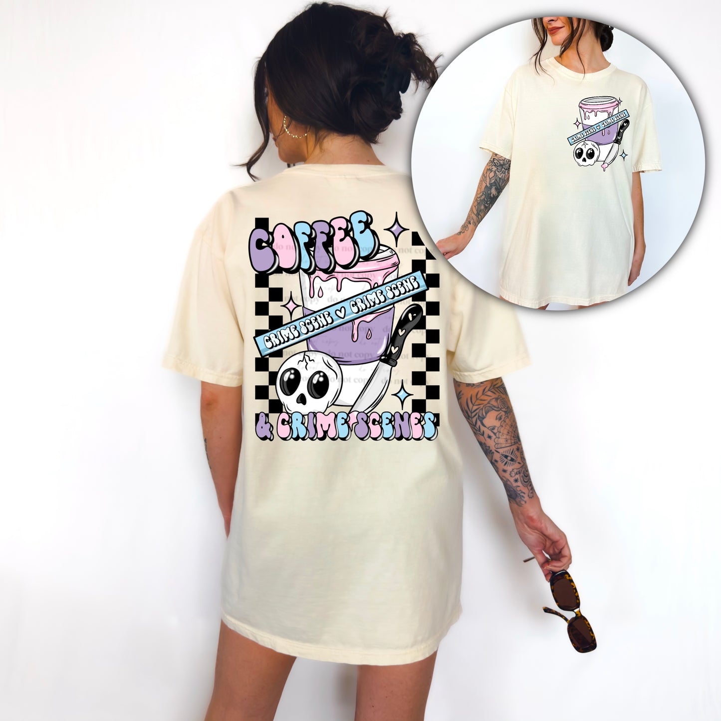 Coffee & Crime Scenes with Pocket Design Only