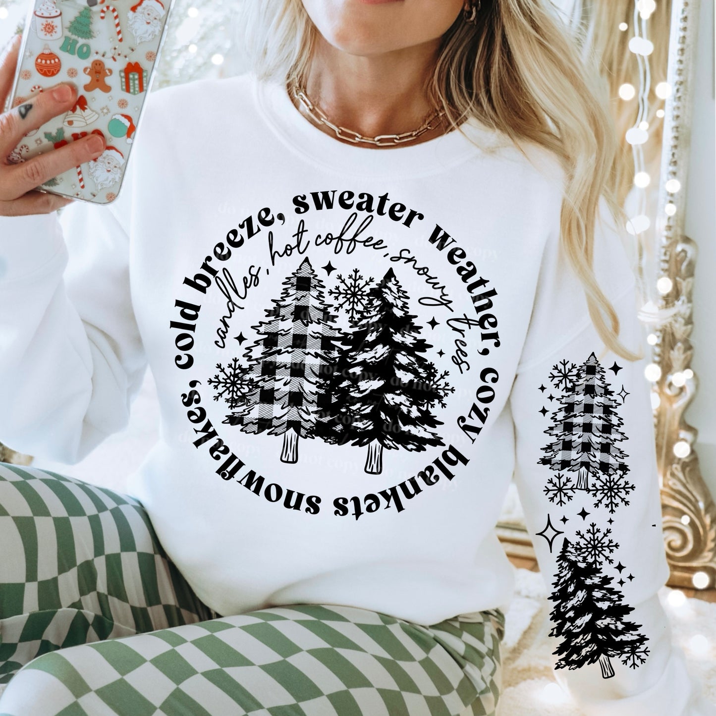 Winter Things Single Color Black Design Only