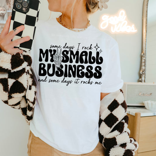 My Small Business Rocks (Black) Design Only