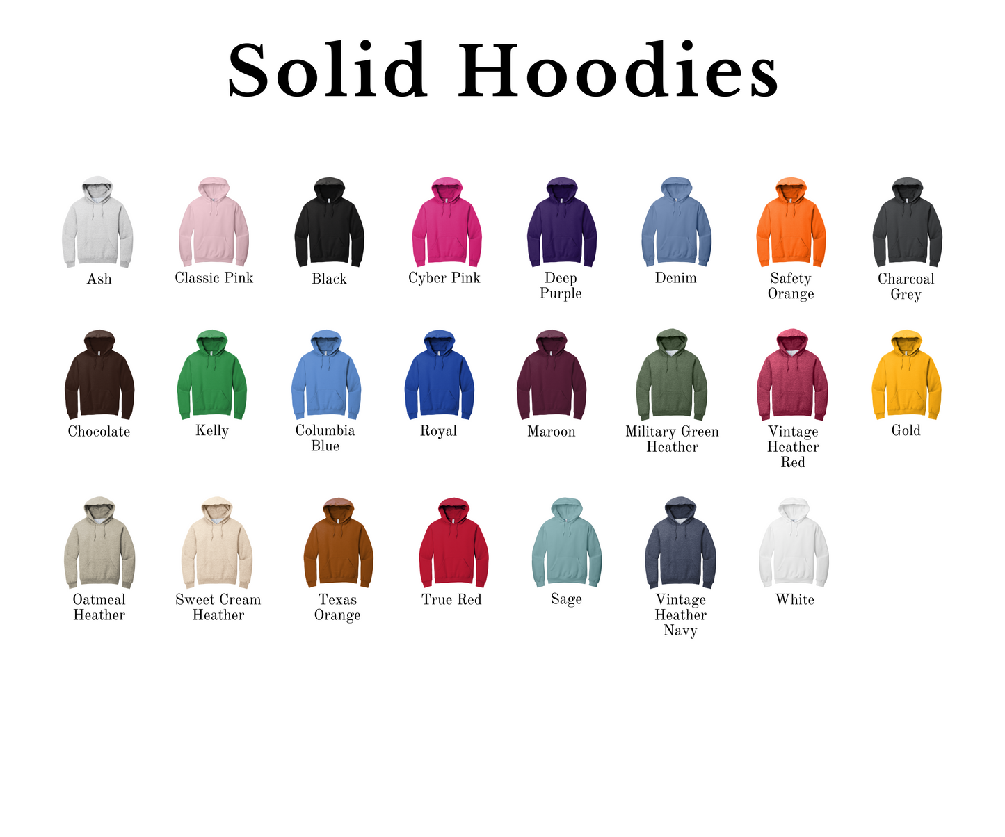 ~Solid Color Crewneck/Hoodies/Tees~