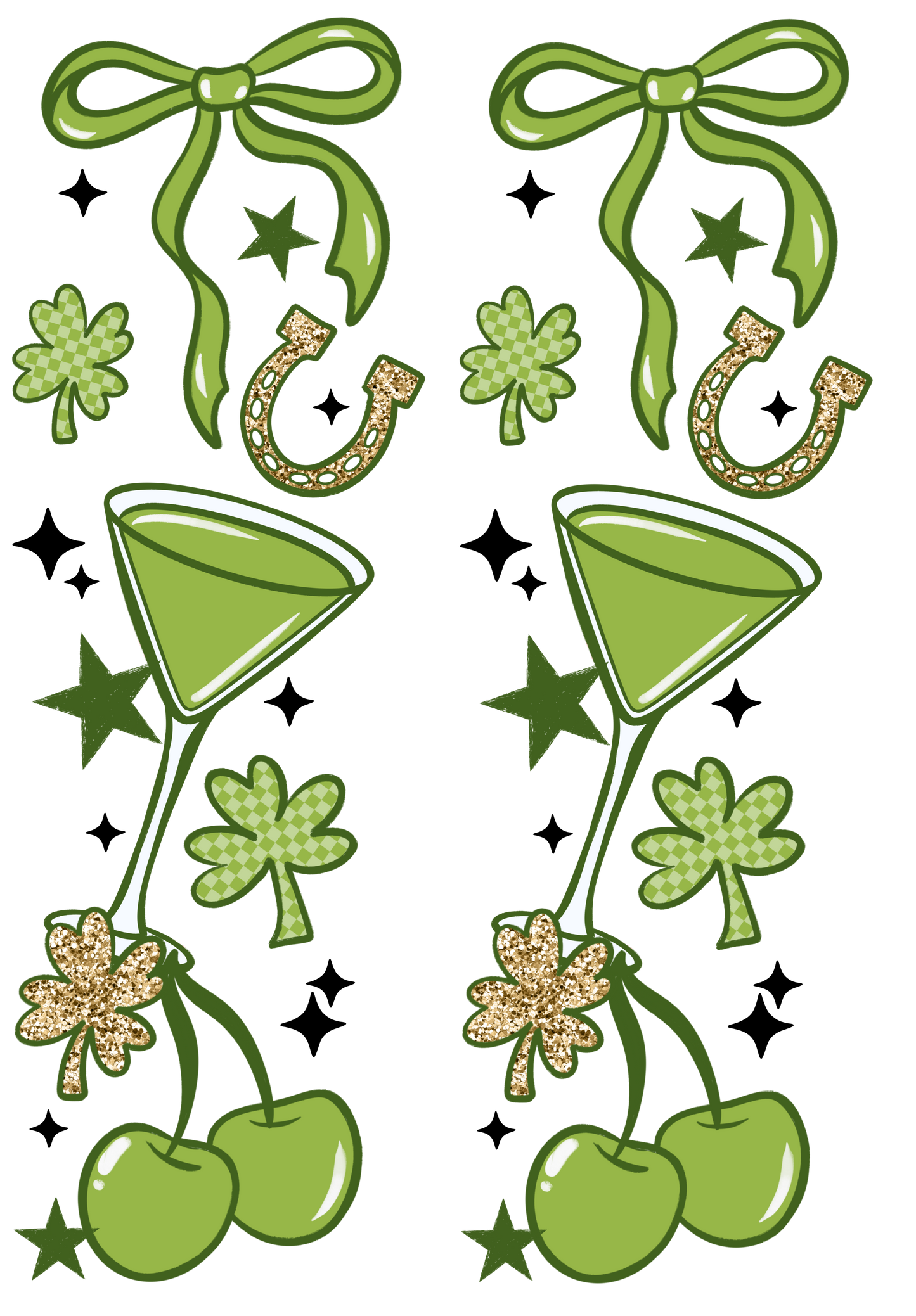 Lucky Girl Martini - Sublimation Only