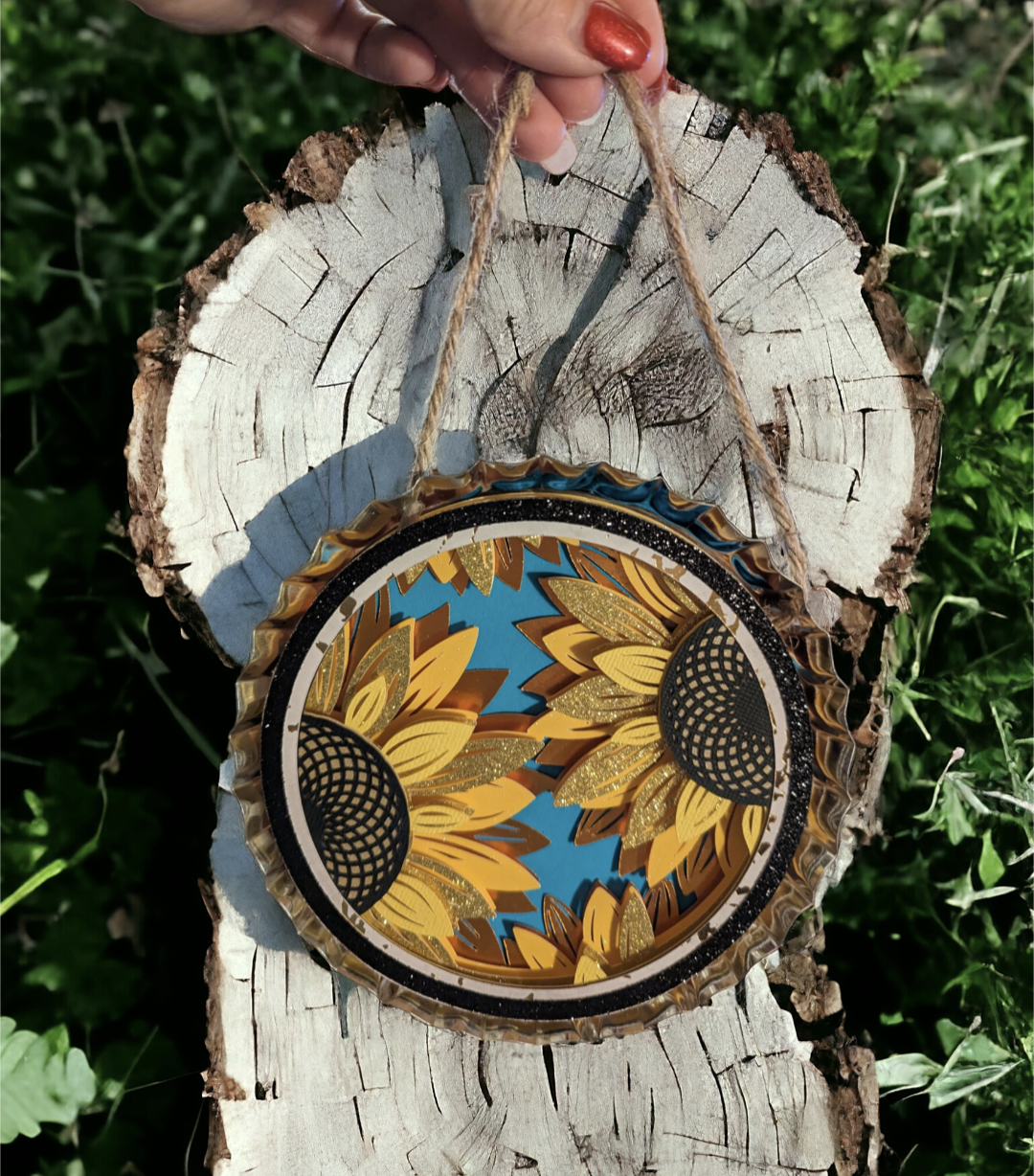 Sunflowers Bottle Cap