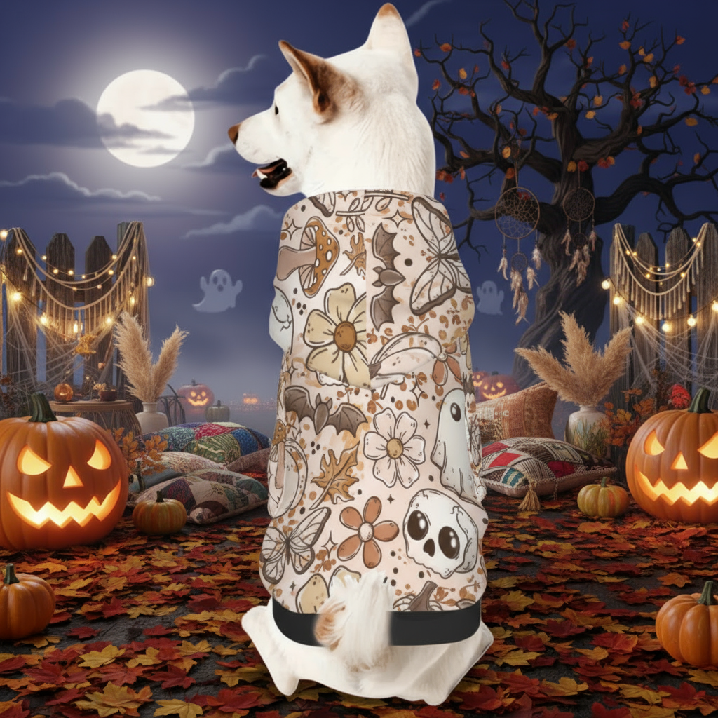 Boho Fall Small Dog Hoodie - Boho Fall Women's All Over Print Hoodie (optional)
