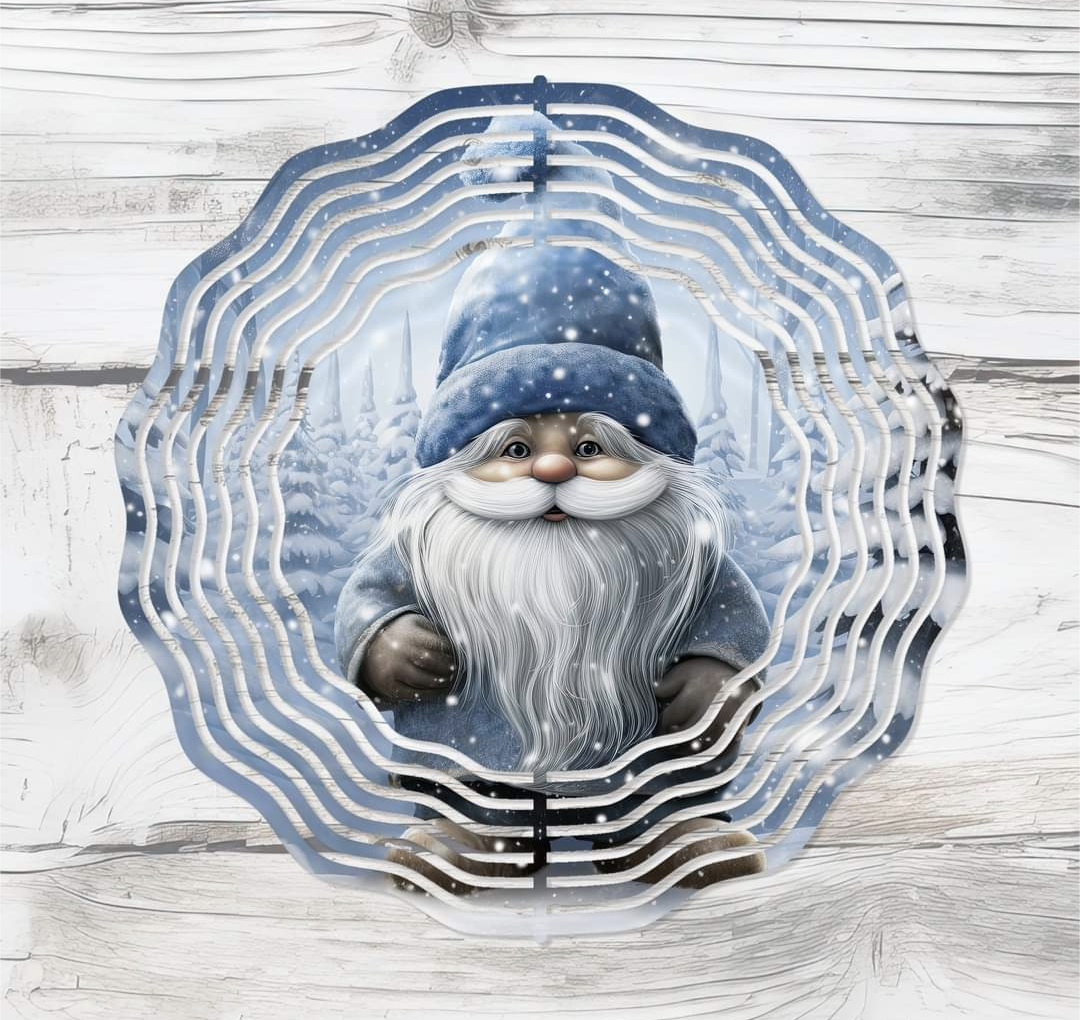 Winter Gnome Wind Spinner 8"